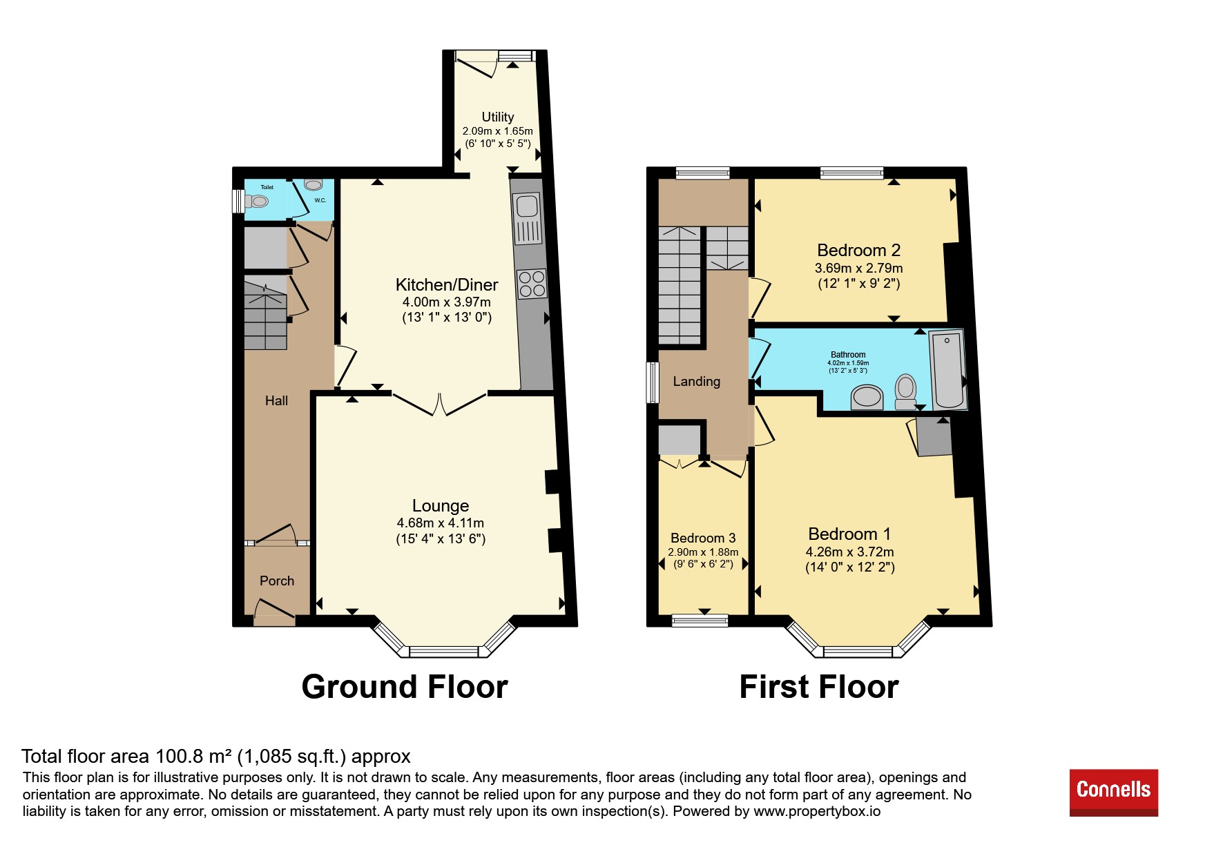 32, Desborough Road, Plymouth floorplan