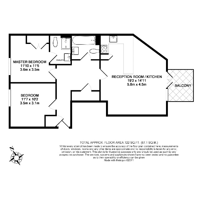 2 Bedrooms Flat to rent in Jessops Wharf, Brentford TW8