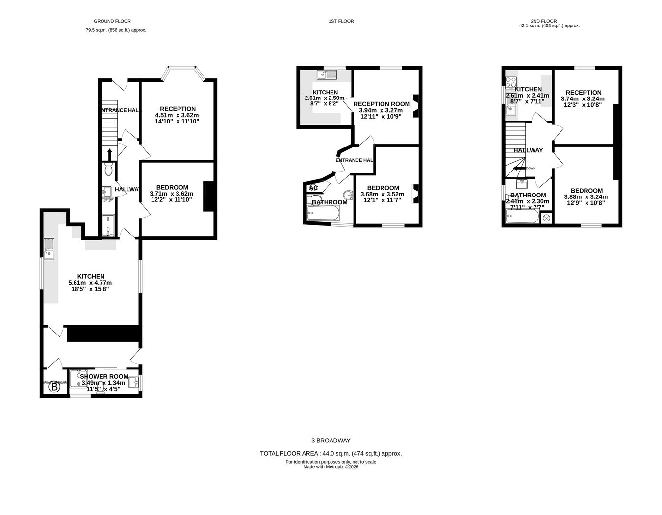 3 Irfon Villas, Broadway, Builth Wells floorplan