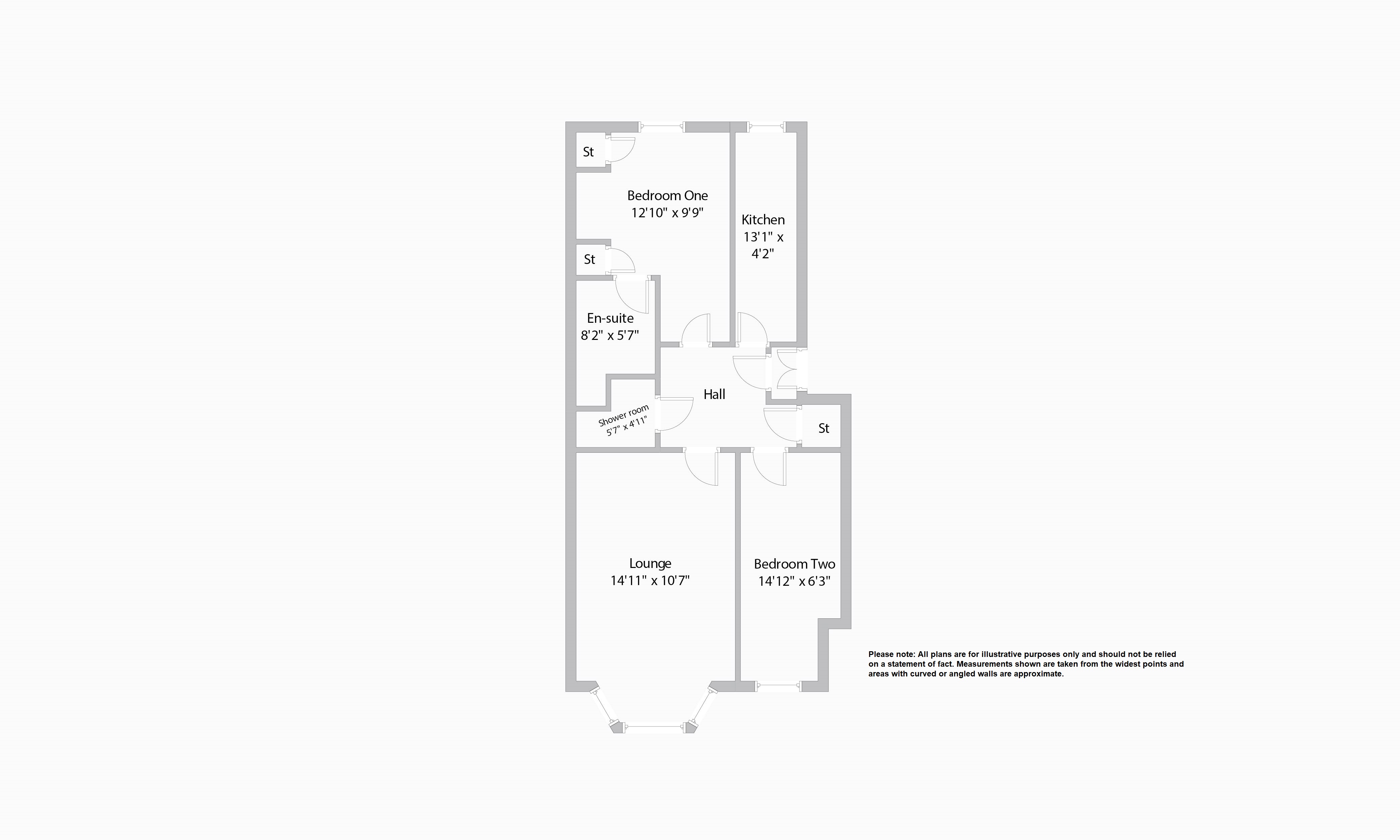 Flat 0-1, 75, White Street, Glasgow floorplan