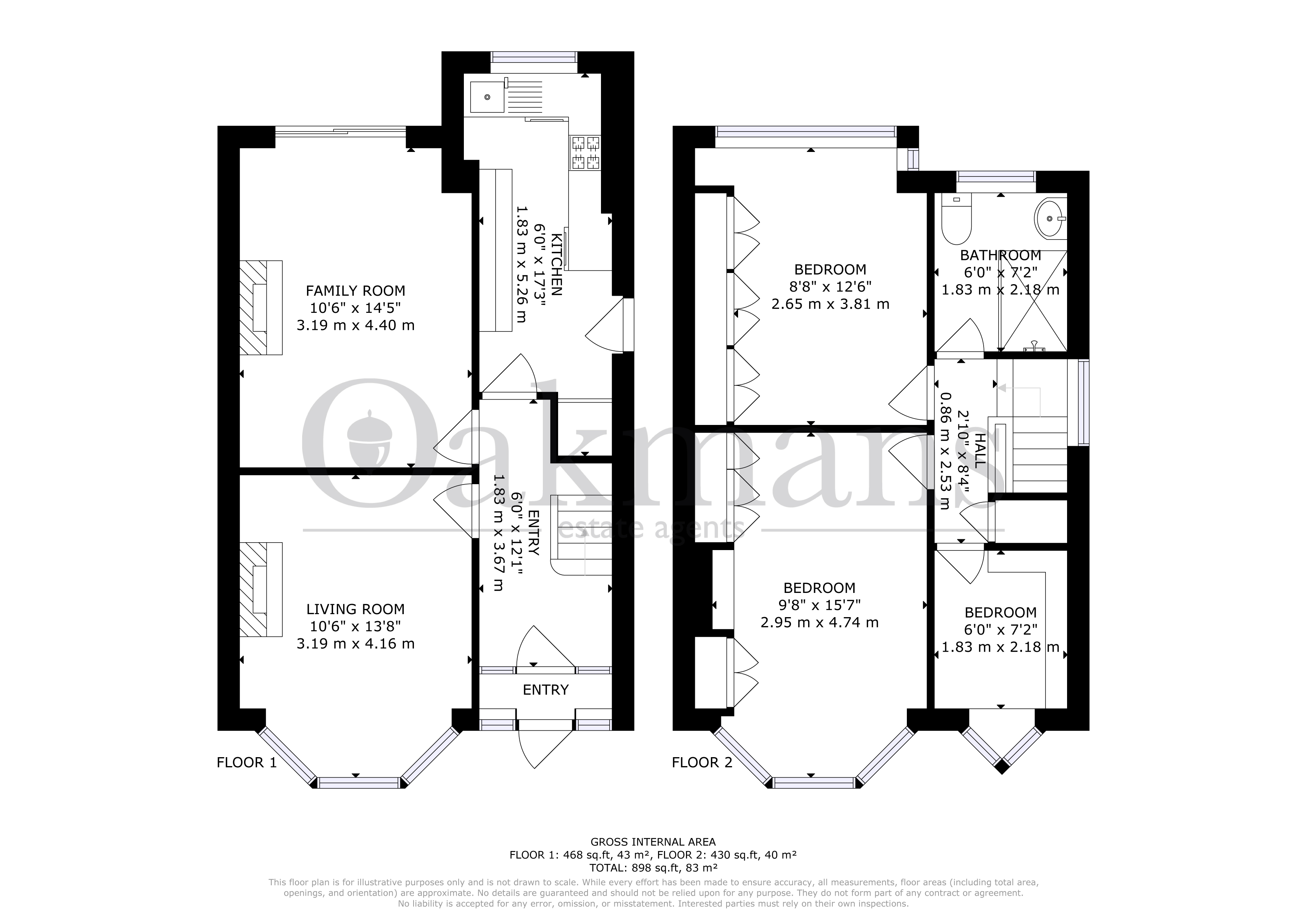 466, REDDITCH ROAD, BIRMINGHAM floorplan