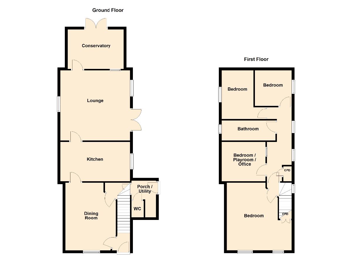 210 Whitehall Road, Drighlington floorplan