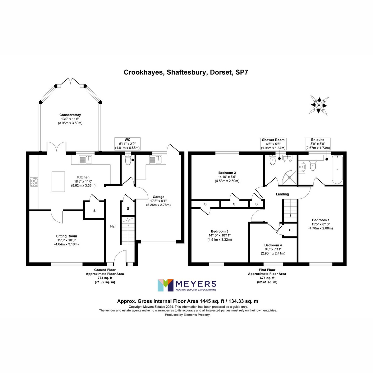 23, Crookhays, Shaftesbury floorplan