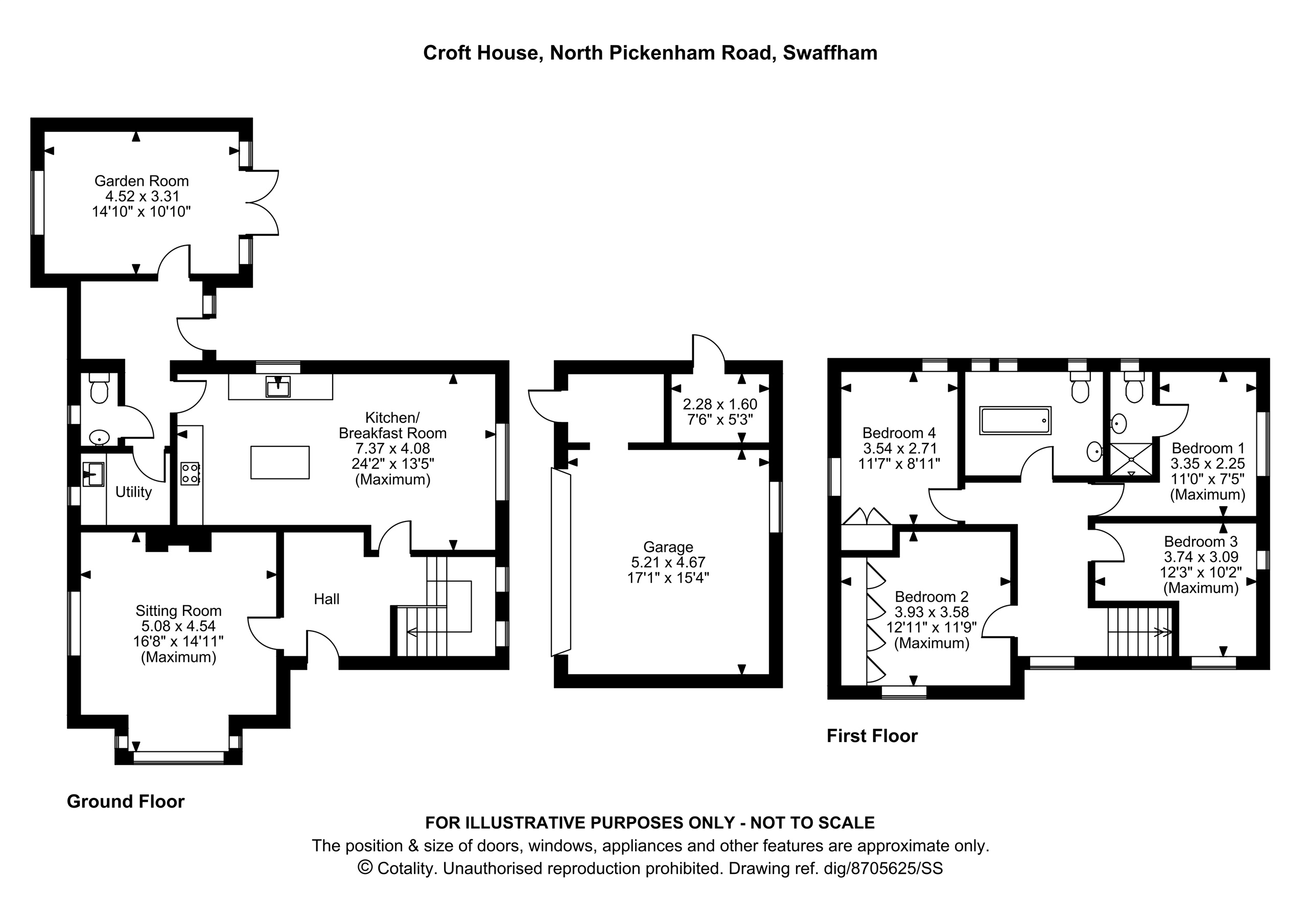 Croft House, North Pickenham Road, Swaffham floorplan