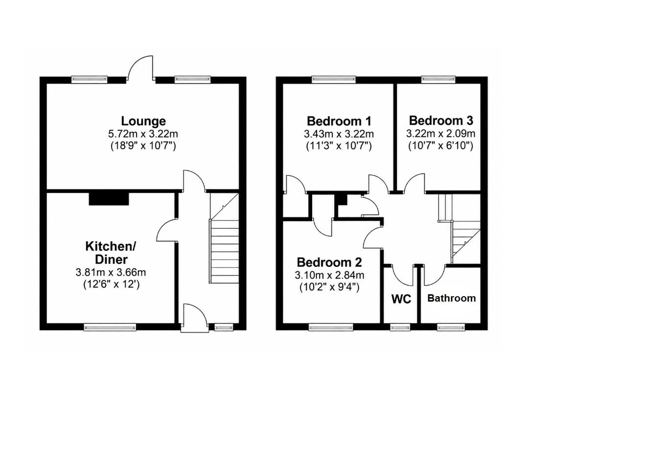 16, Alban Crescent, Borehamwood floorplan