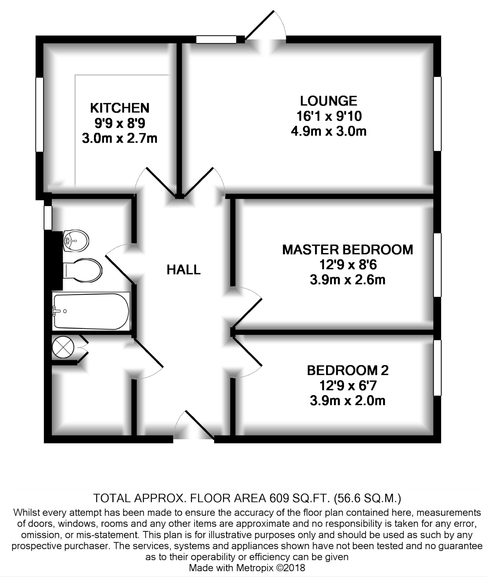 2 Bedrooms Flat to rent in St. Peters Court, York YO30