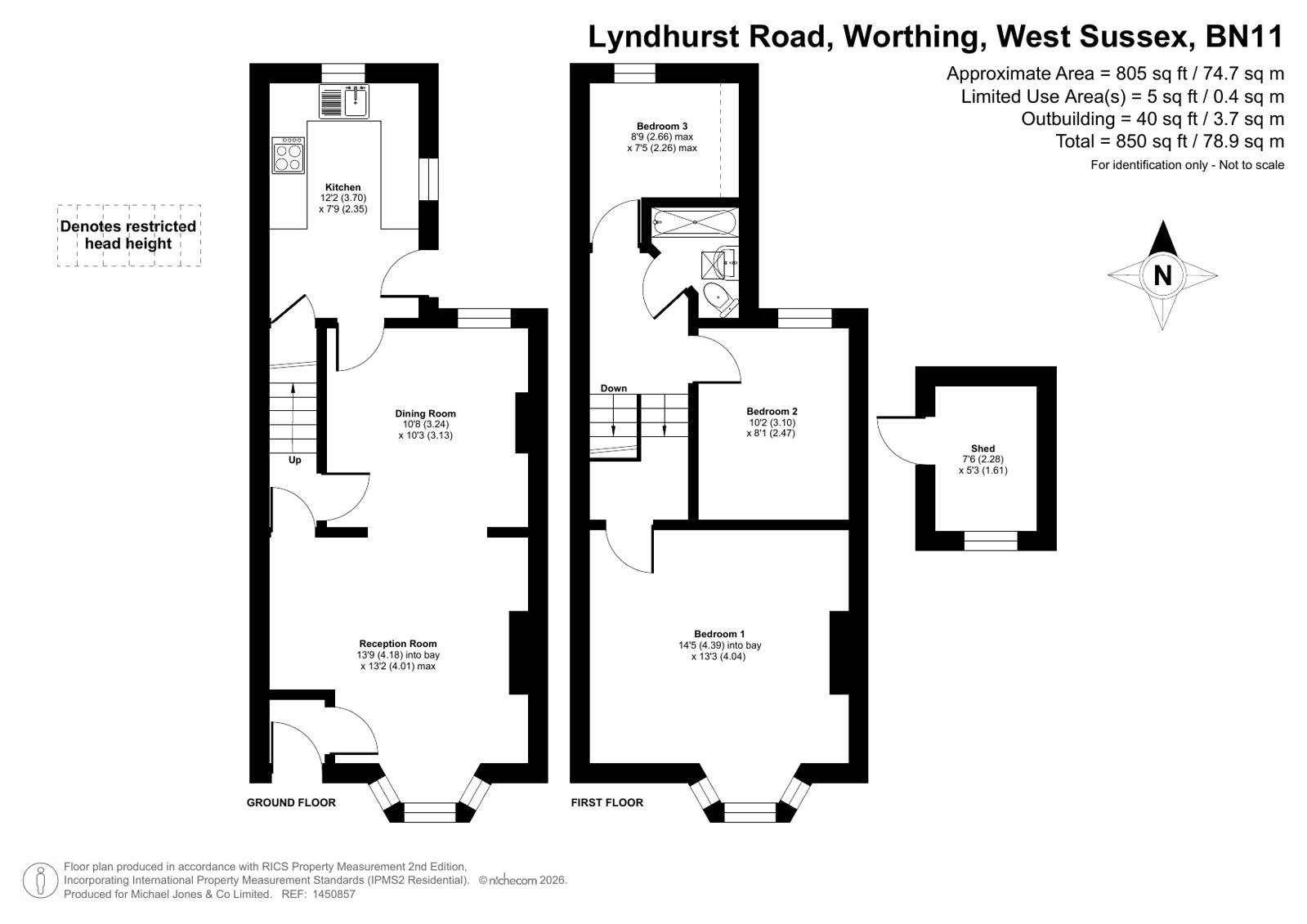 85, Lyndhurst Road, West Sussex floorplan