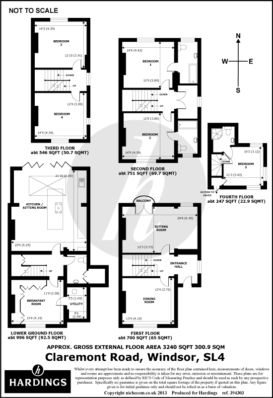 5 Bedrooms  to rent in Claremont Road, Windsor, Berkshire SL4