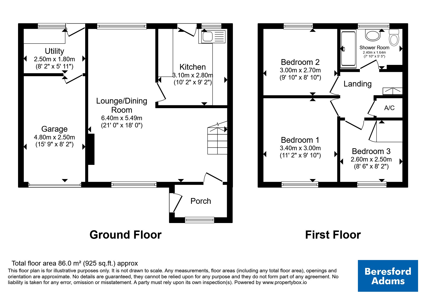 9, Ffordd Angharad, Sir Ynys Mon floorplan
