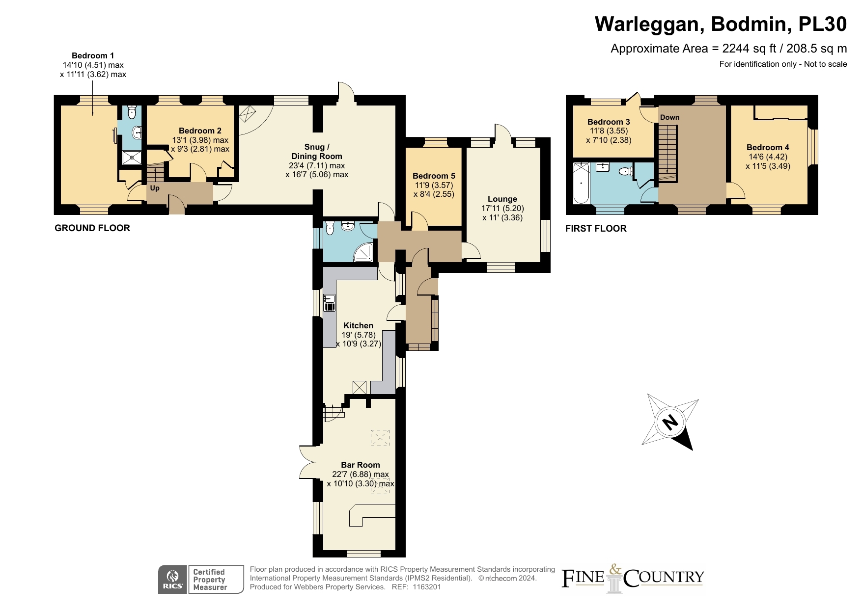 Margh & Davas Cottage,, Warleggan, Bodmin floorplan
