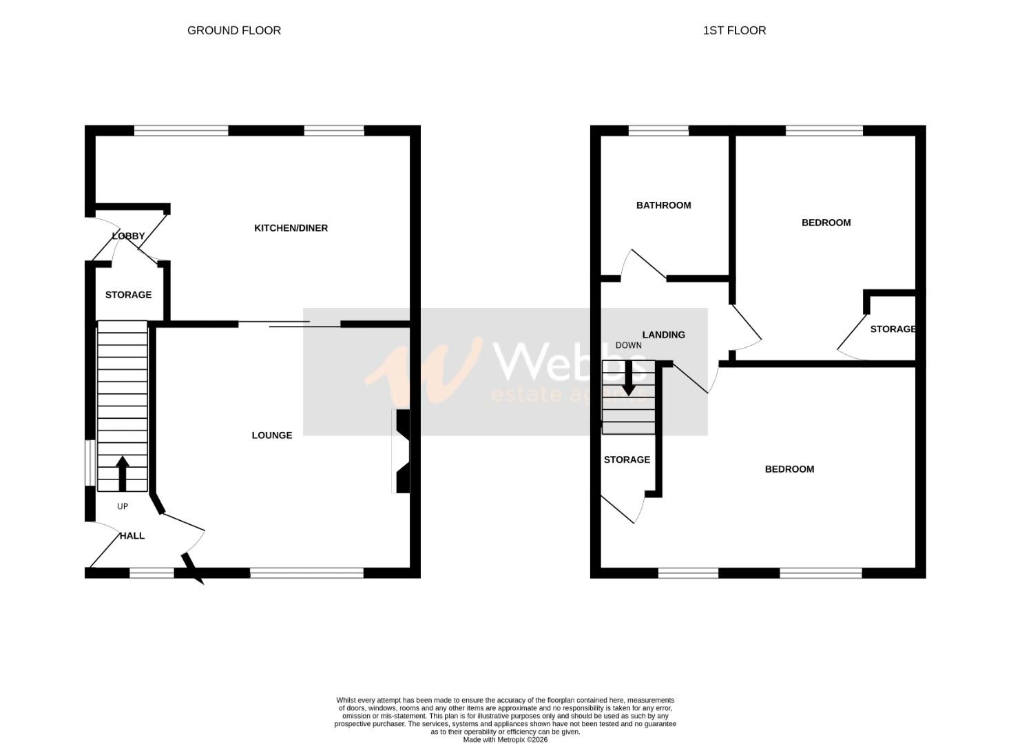 12, Lister Close, Walsall floorplan