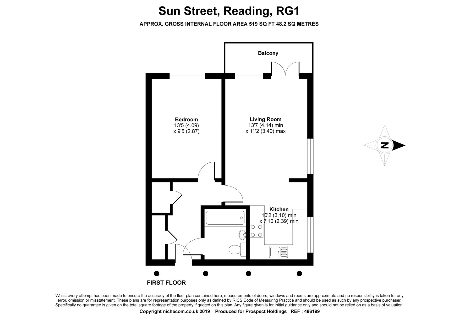 1 Bedrooms Flat to rent in Sydenham House, Sun Street, Reading, Berkshire RG1