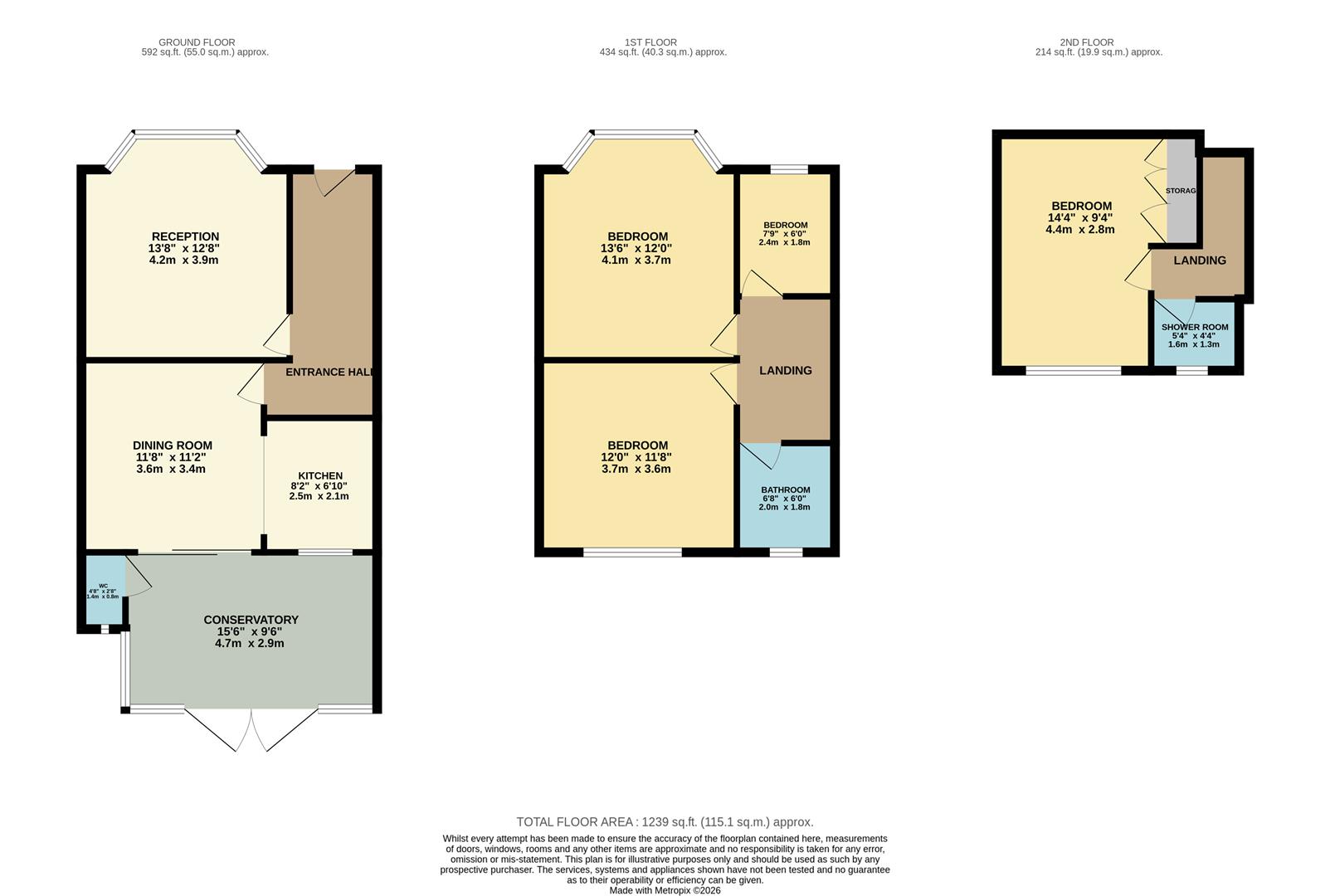 52, Middleton Avenue, Chingford floorplan