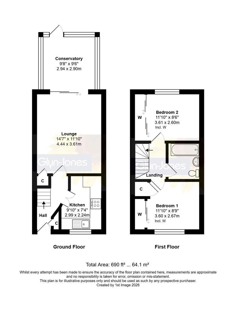 5, Wills Close, Arundel floorplan