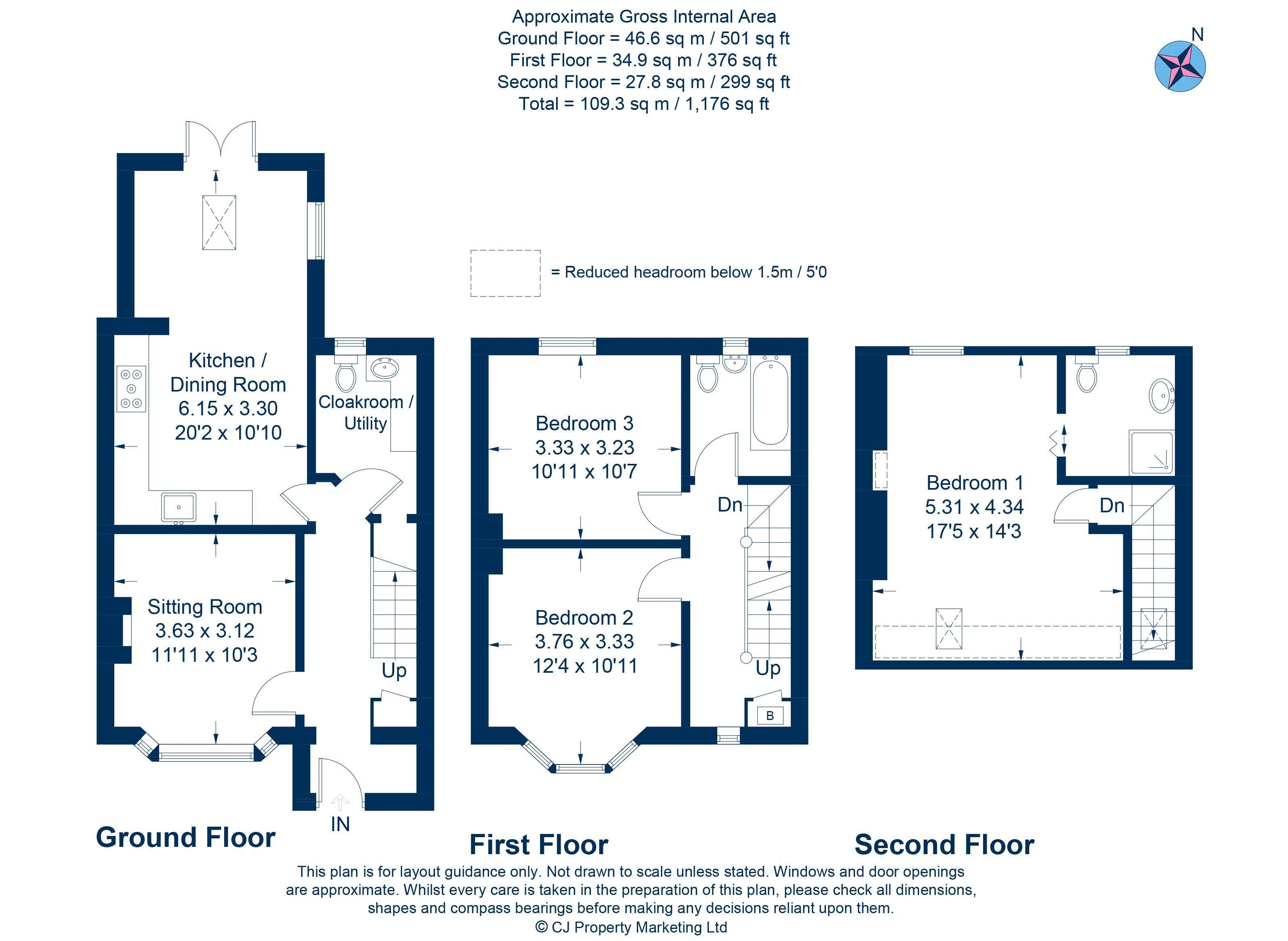 3 Bedrooms Terraced house for sale in Hunsdon Road, Oxford OX4