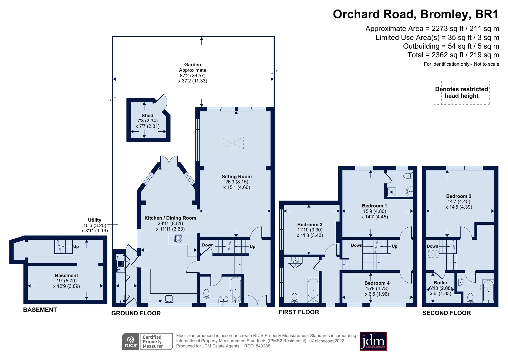 16A, Orchard Road, Bromley floorplan