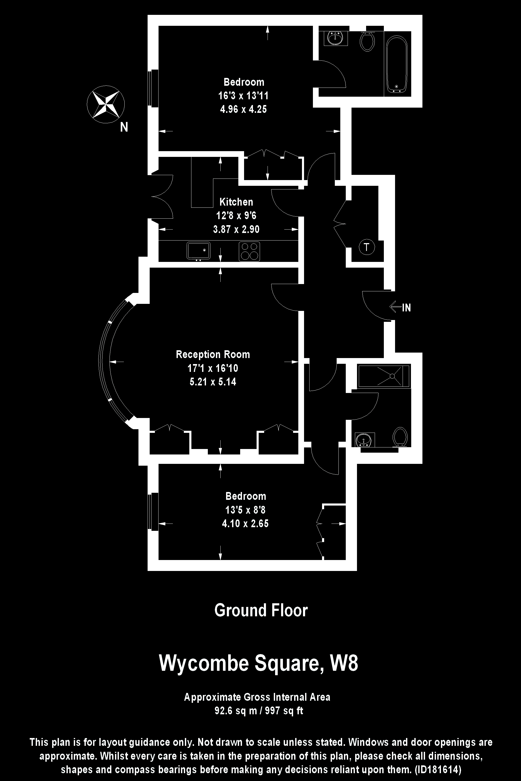 Square, London W8, 2 bedroom flat to rent 66386496