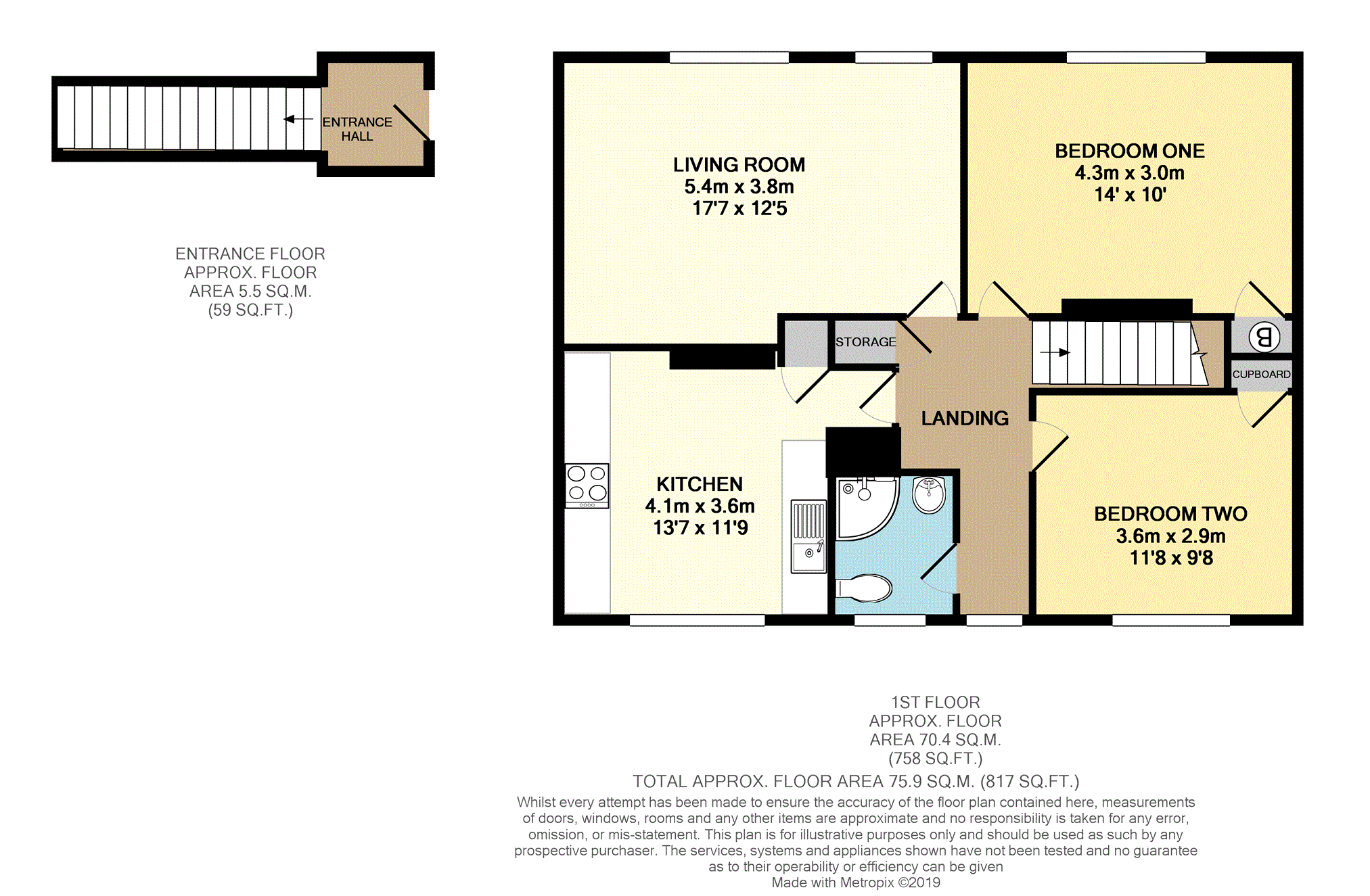 2 Bedrooms Maisonette for sale in Mendip Road, Cheltenham GL52