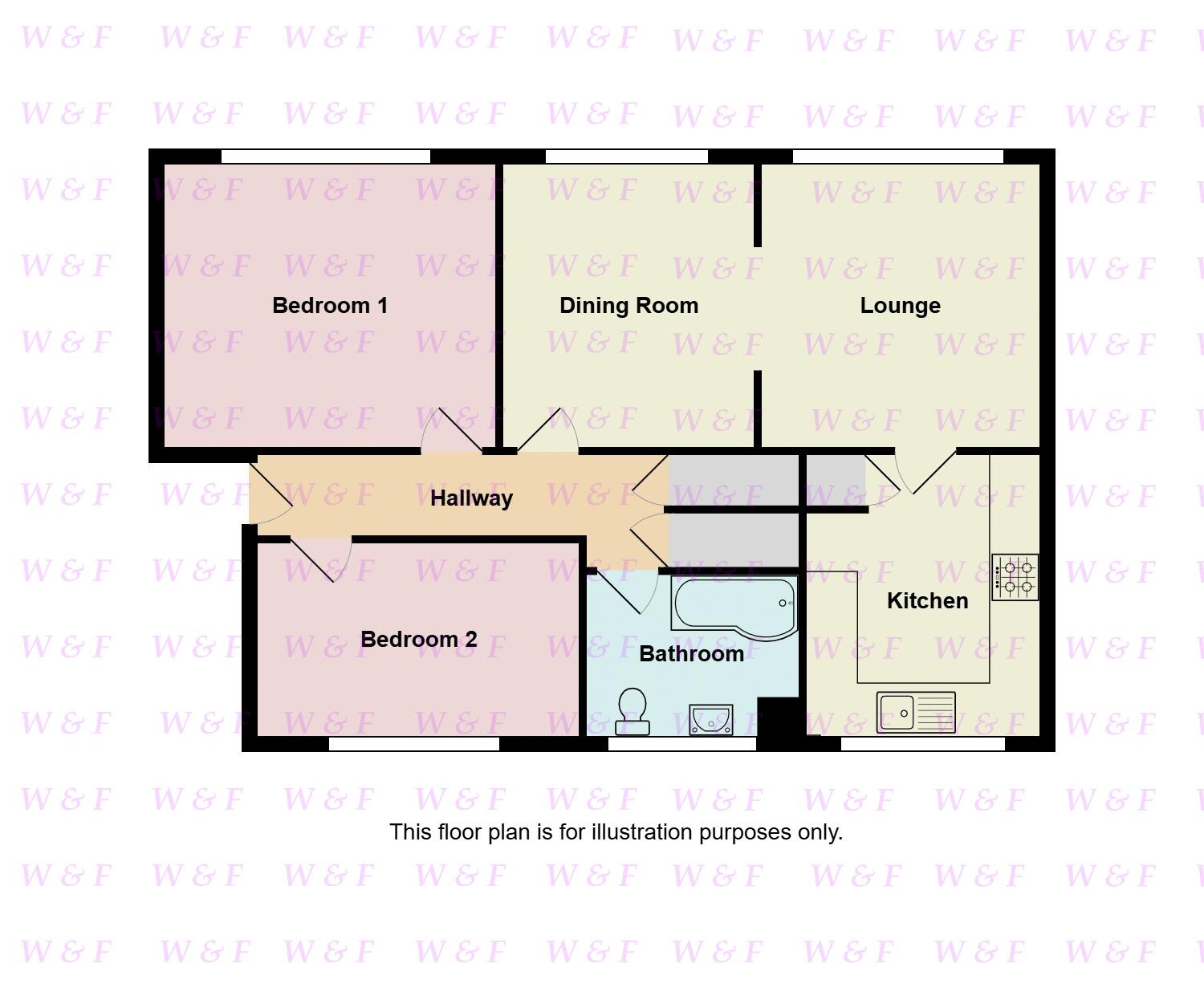 Flat 4, 2 Pixhall Walk, Birmingham floorplan
