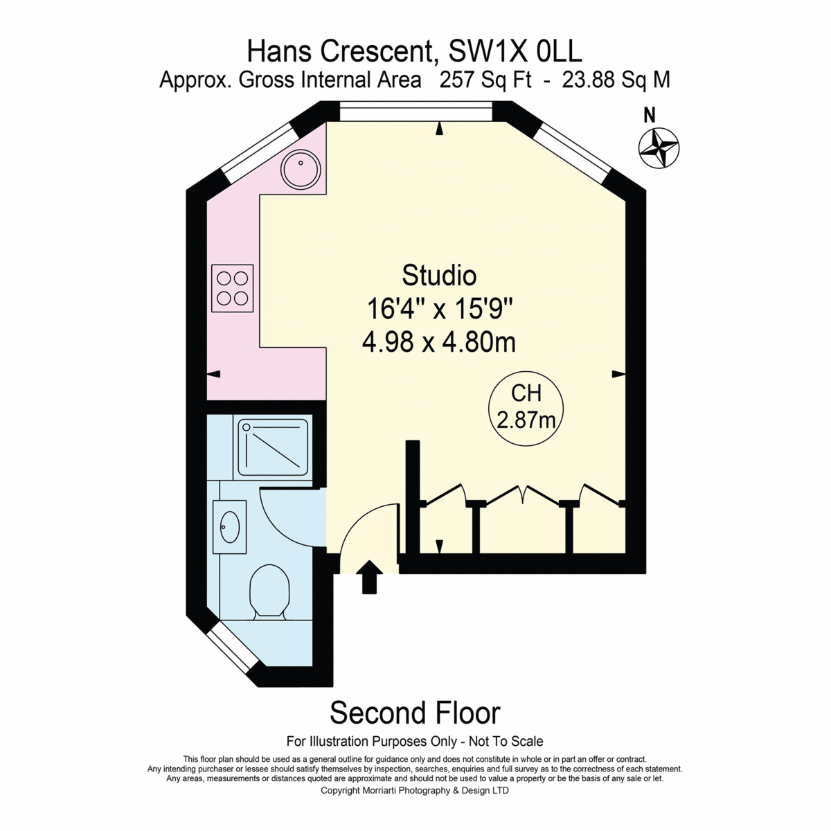 Flat 6, 18, Hans Crescent, London floorplan