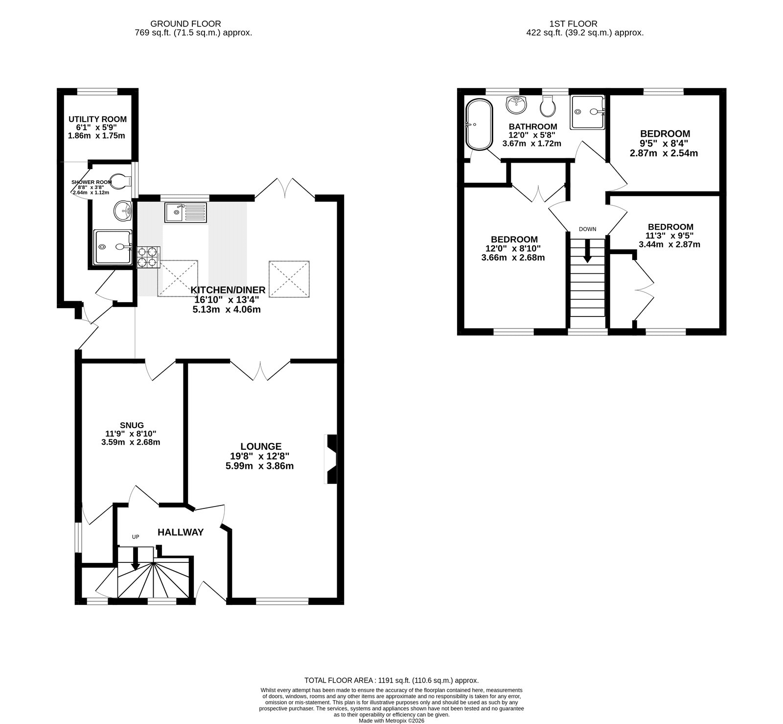 99, Alford Road, Nottingham floorplan
