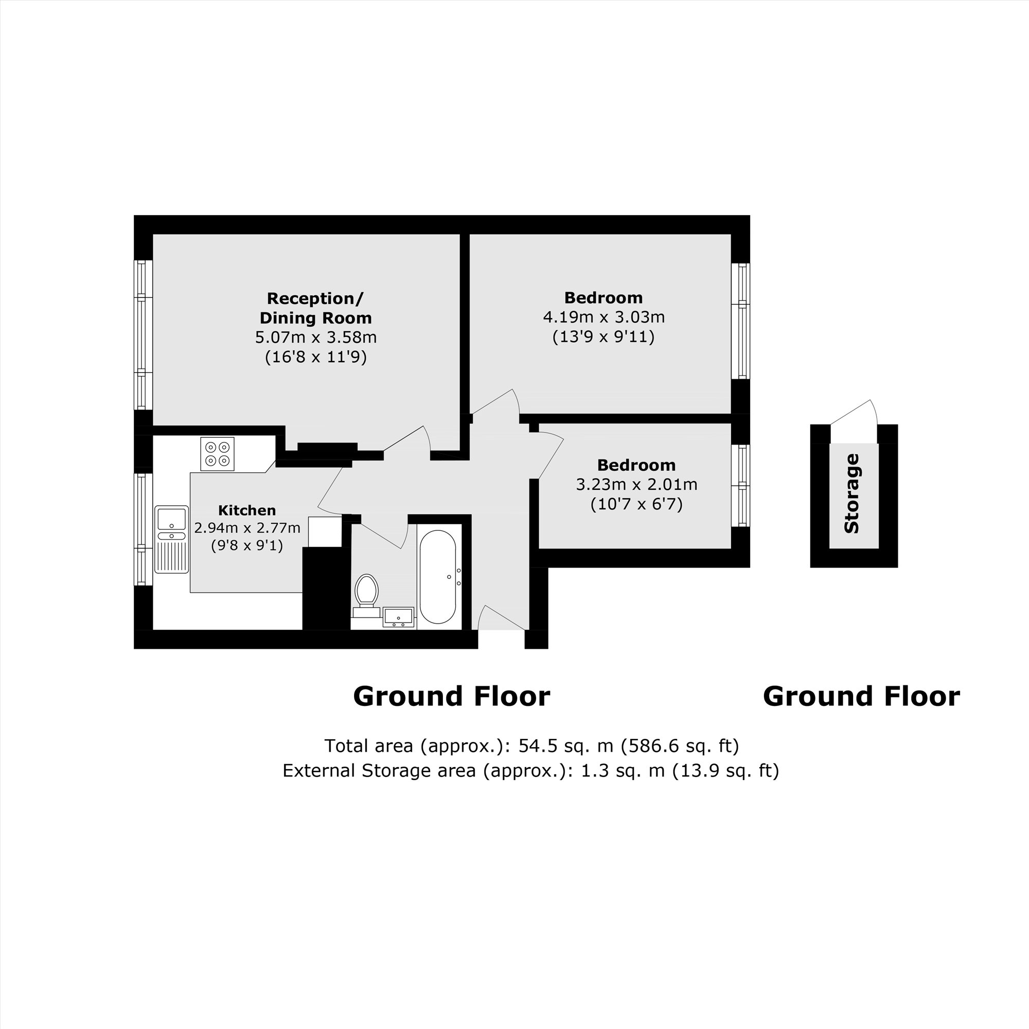 121, Conway Road, Hounslow floorplan