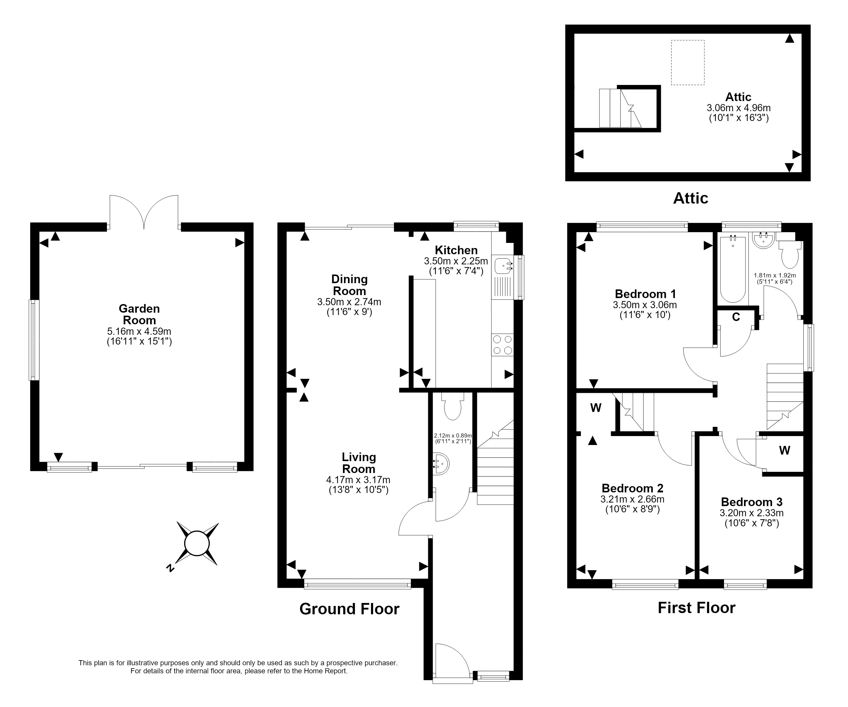 35, Glencross Gardens, Penicuik floorplan