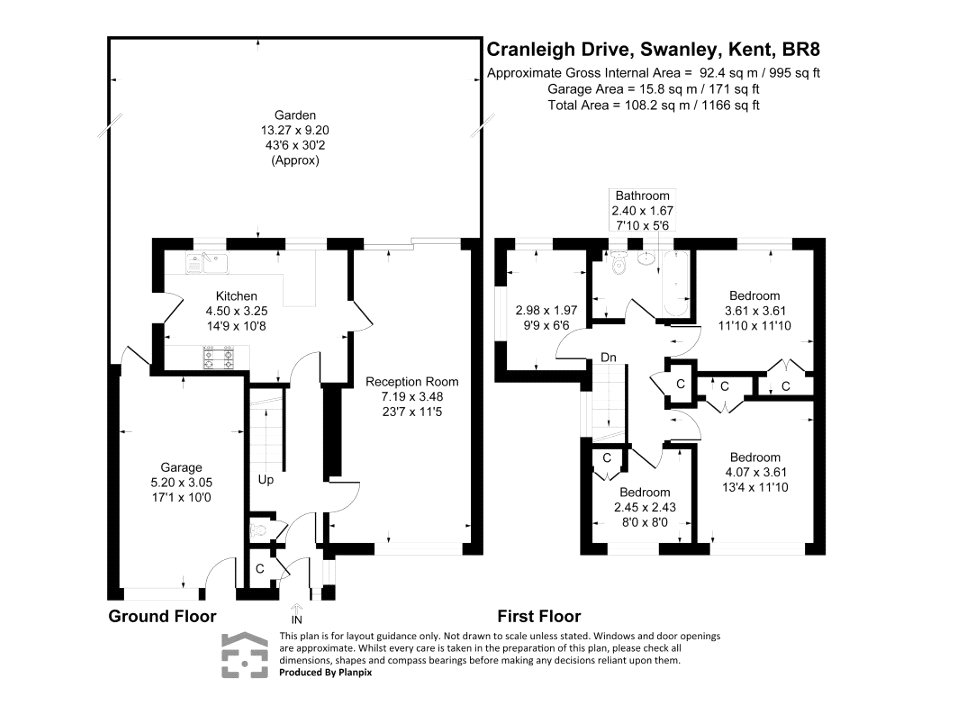 47, Cranleigh Drive, Kent floorplan
