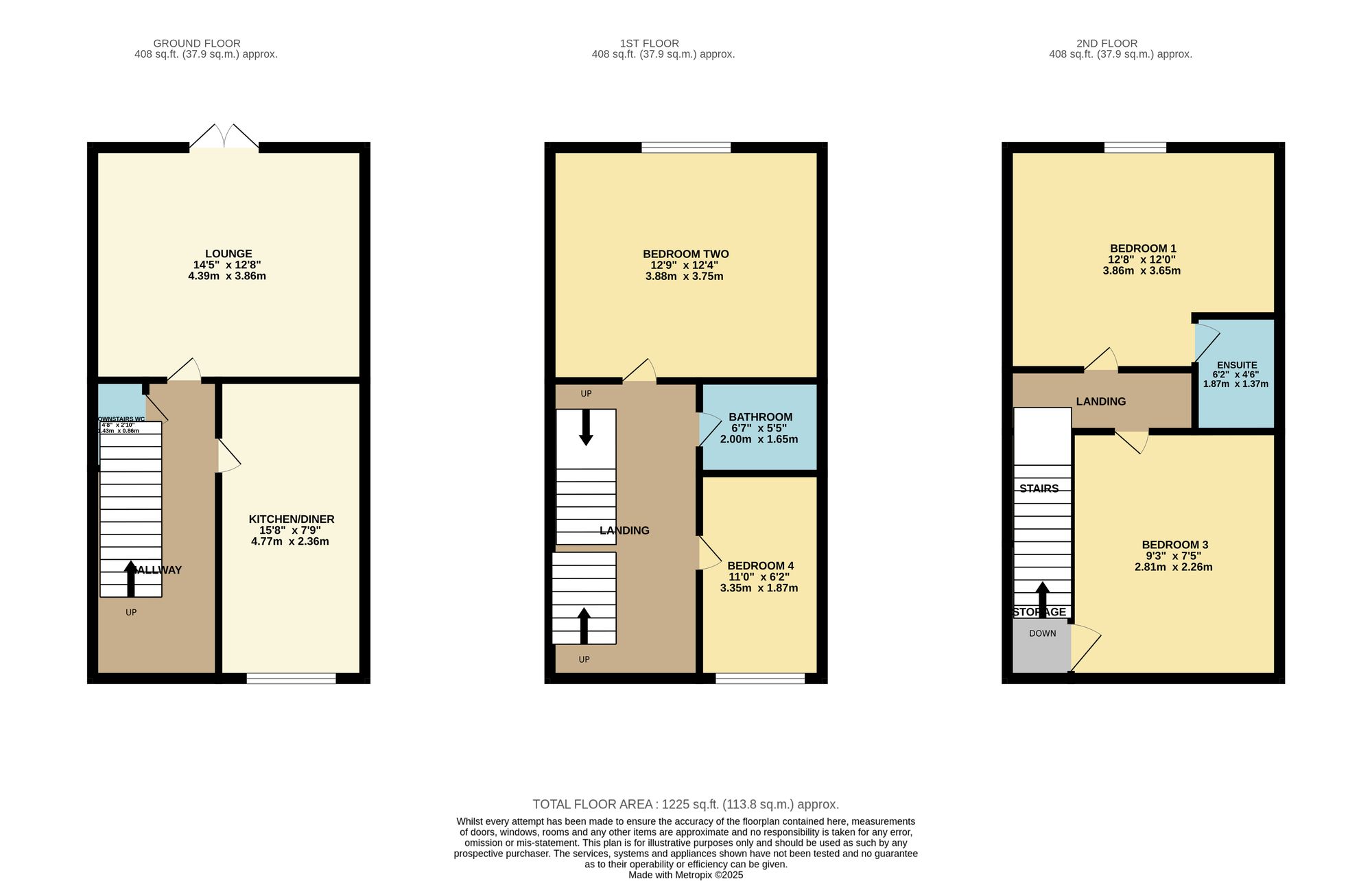 3 Littlebrooke Close, Bolton floorplan