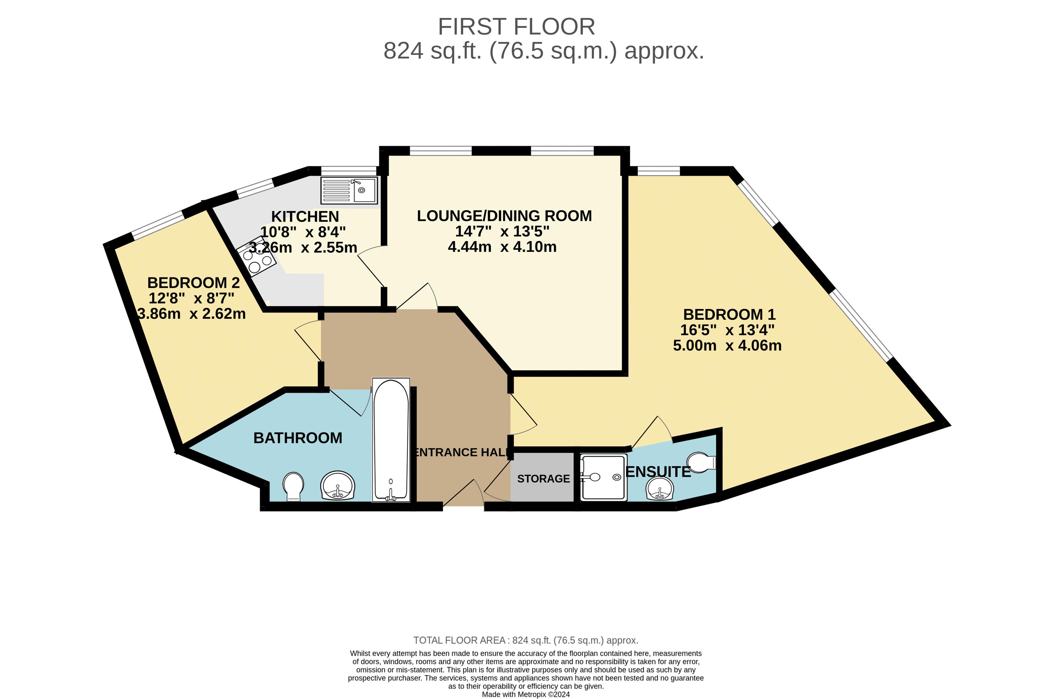 Flat 5 Barge House, Evans Wharf, Hemel Hempstead floorplan