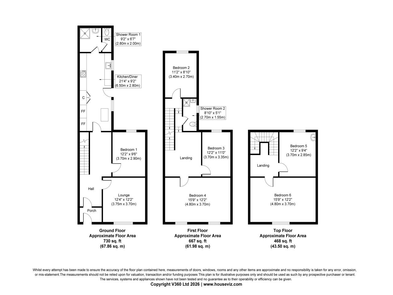 Springfield Road, Exeter floorplan