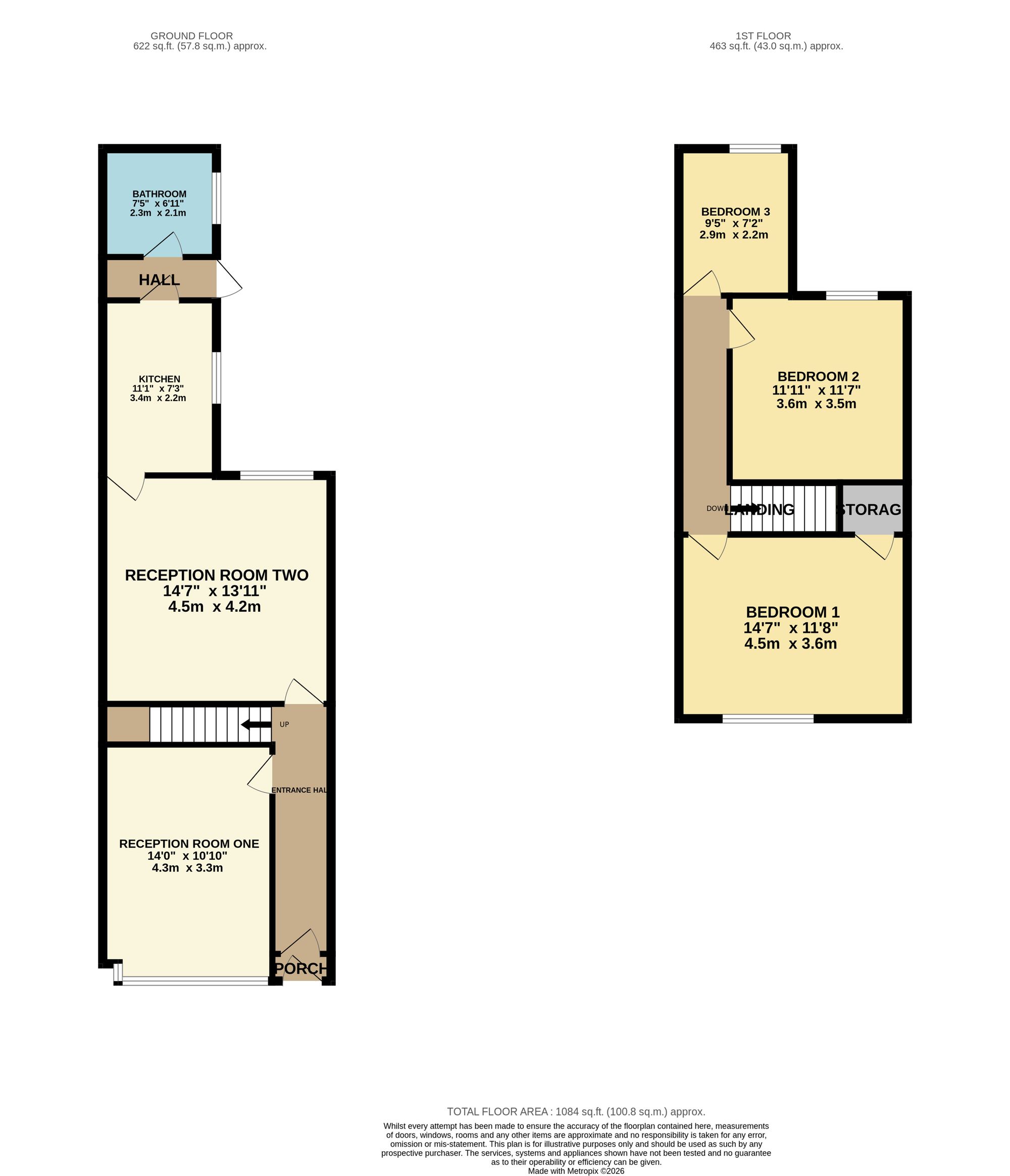 105 Burlington Road, Birmingham floorplan