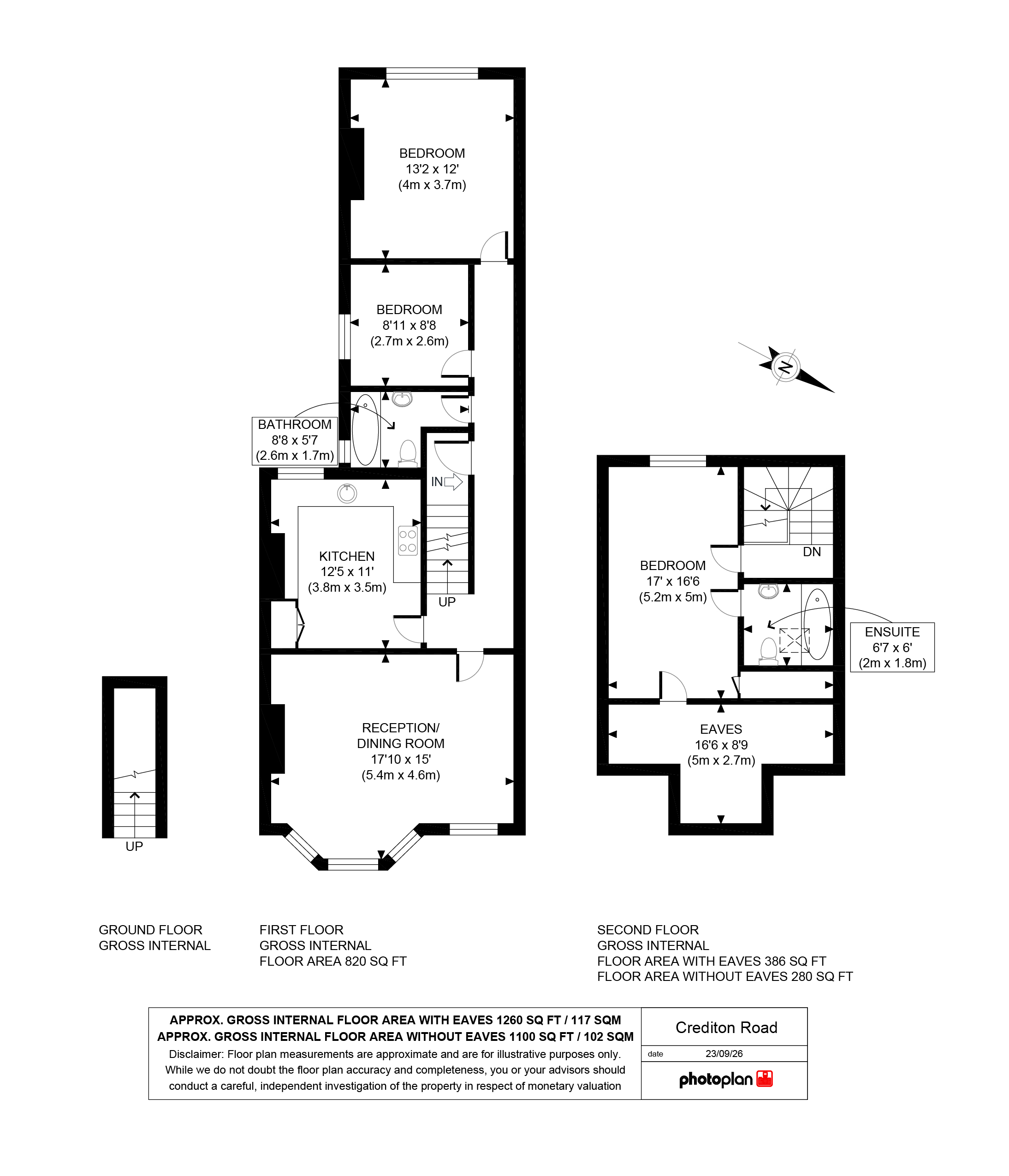 14b, Crediton Road, London floorplan
