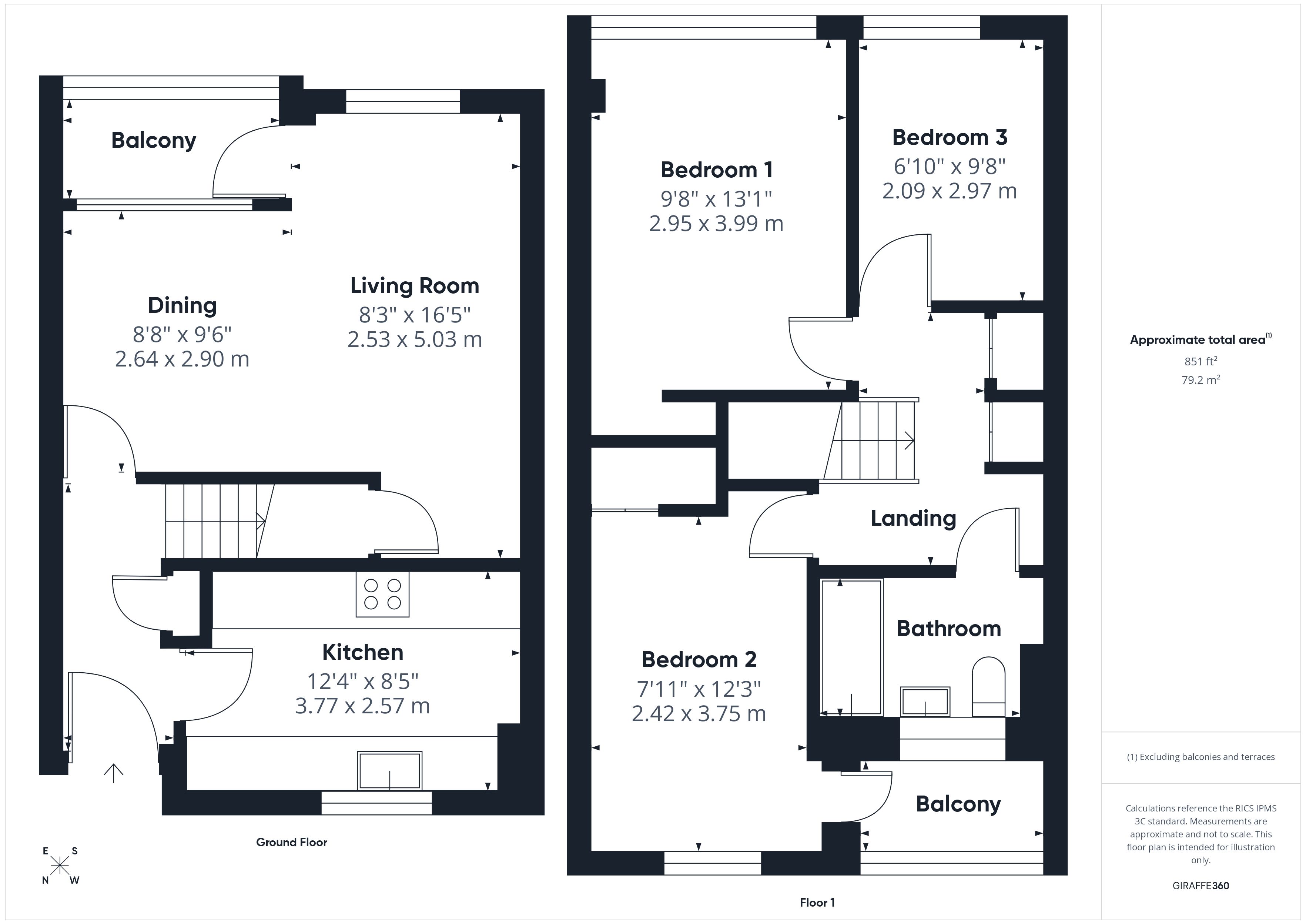 Flat 12  Francis House, Dove Street, Bristol floorplan