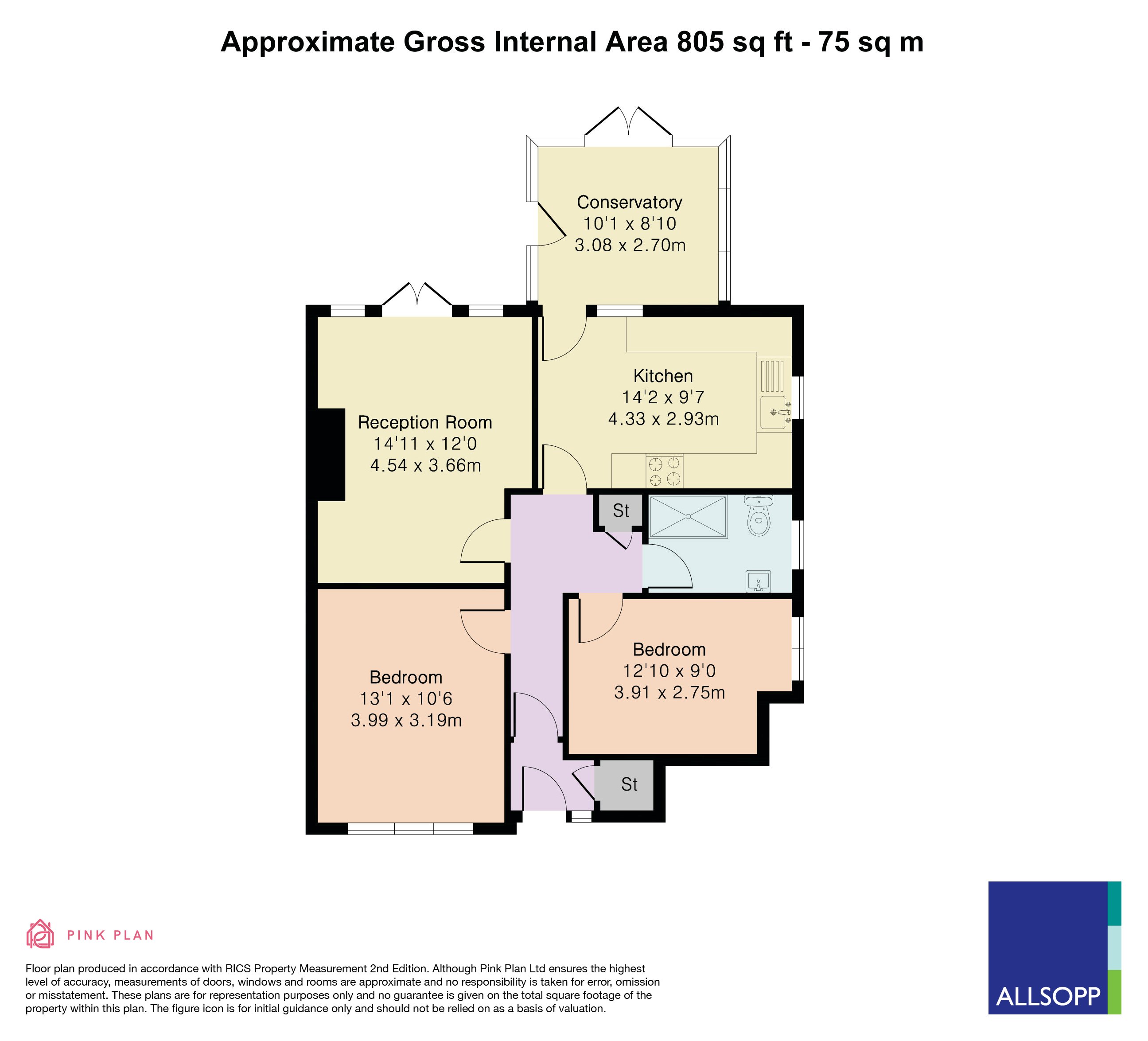 44, Oakley Road, Harpenden floorplan