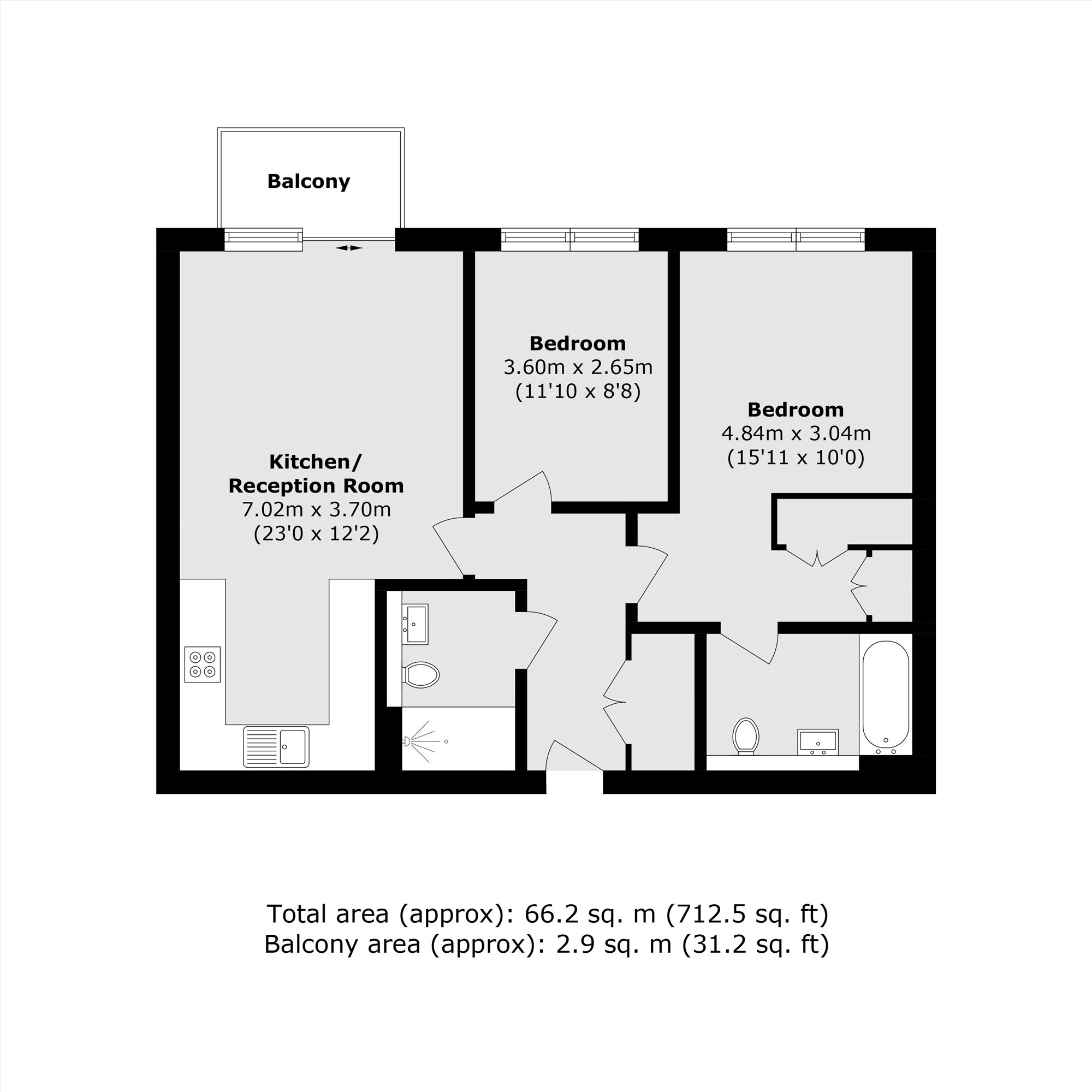 252 Warehouse Court, Major Draper Street, Woolwich floorplan