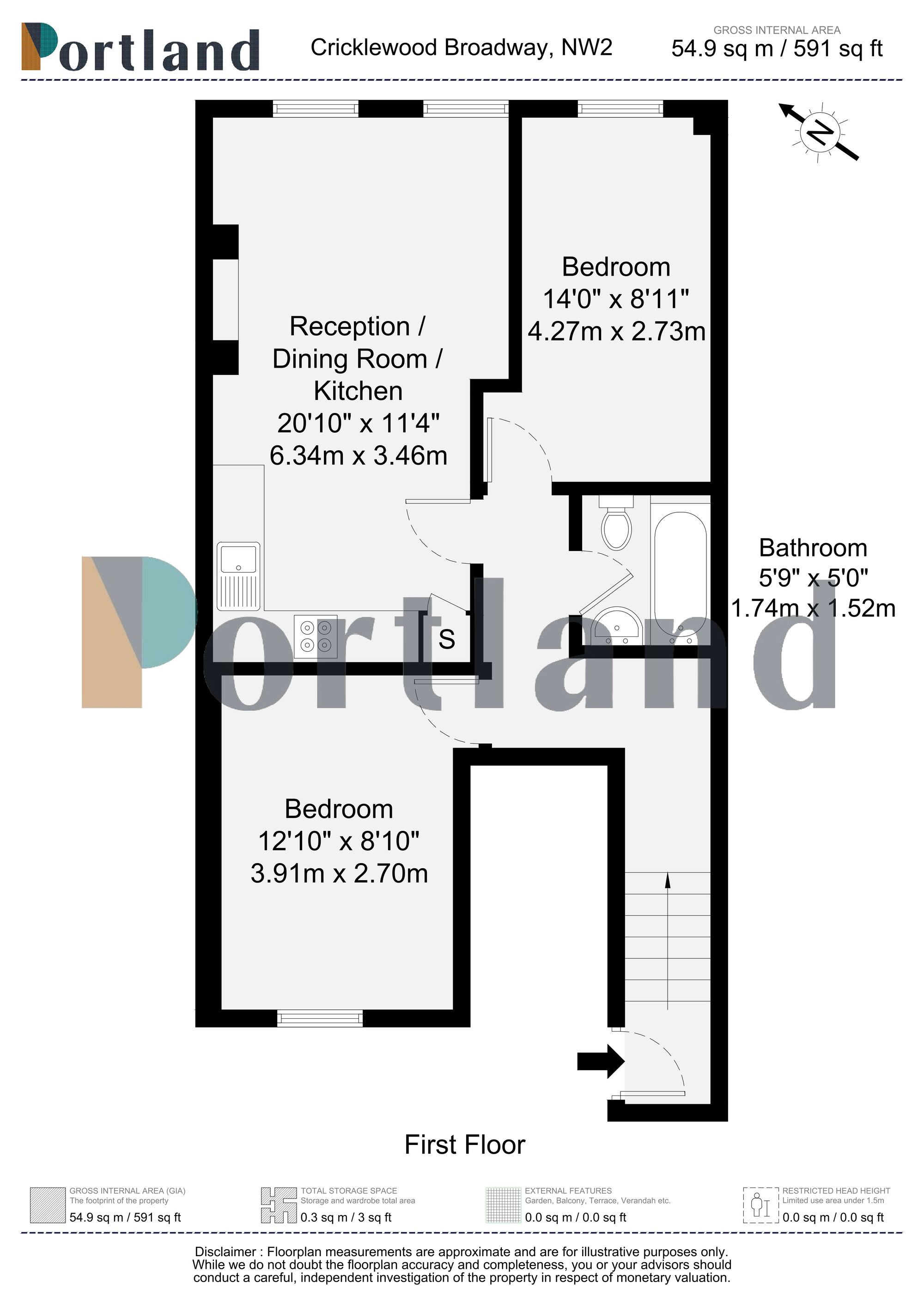 75b Cricklewood Broadway, London floorplan