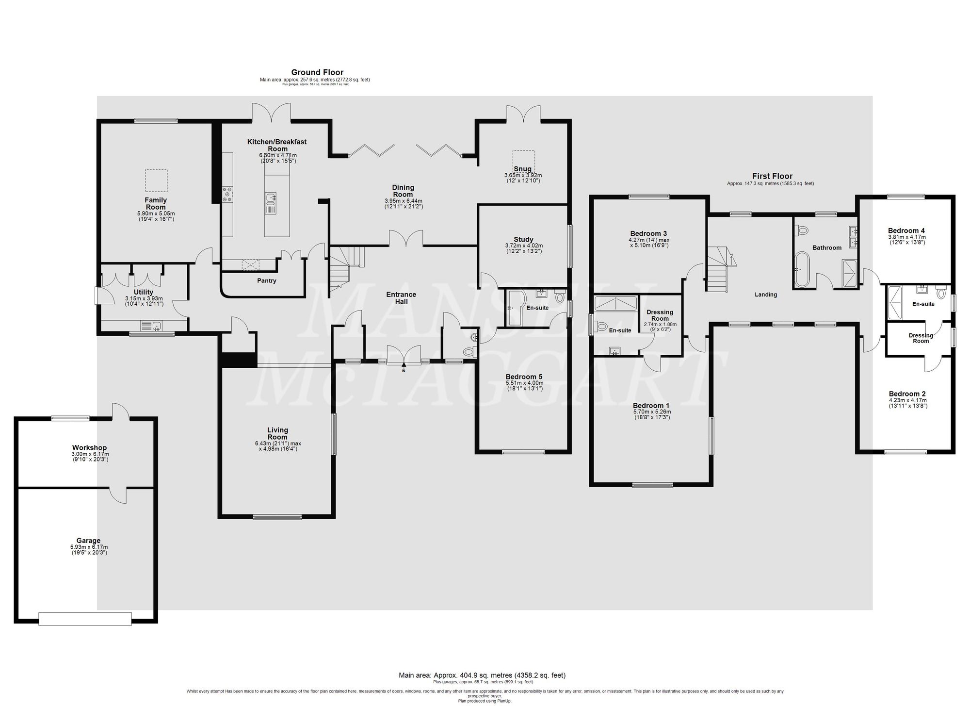 Oak Tree House The Approach, East Grinstead floorplan