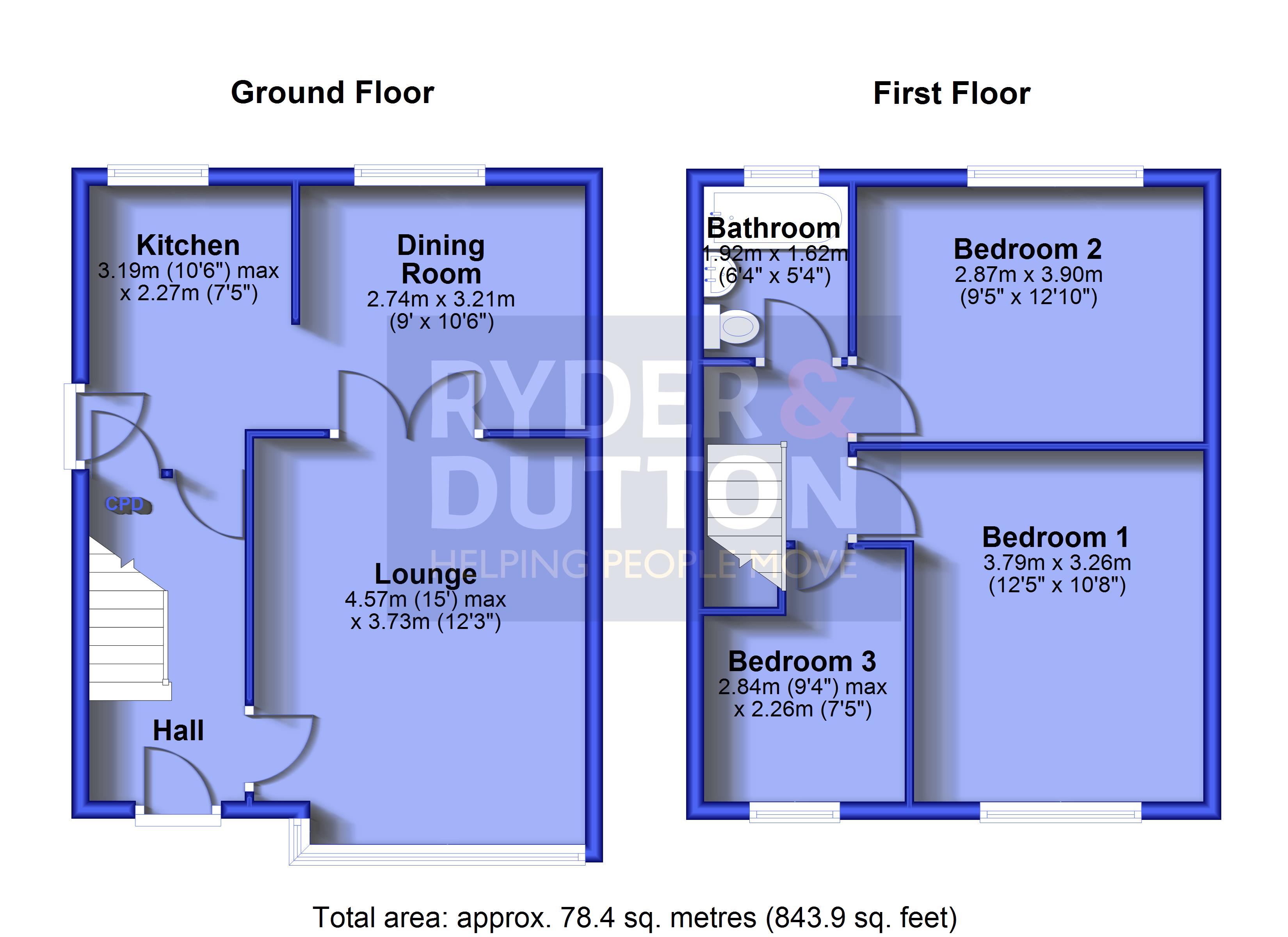 70, Coniston Avenue, Huddersfield floorplan