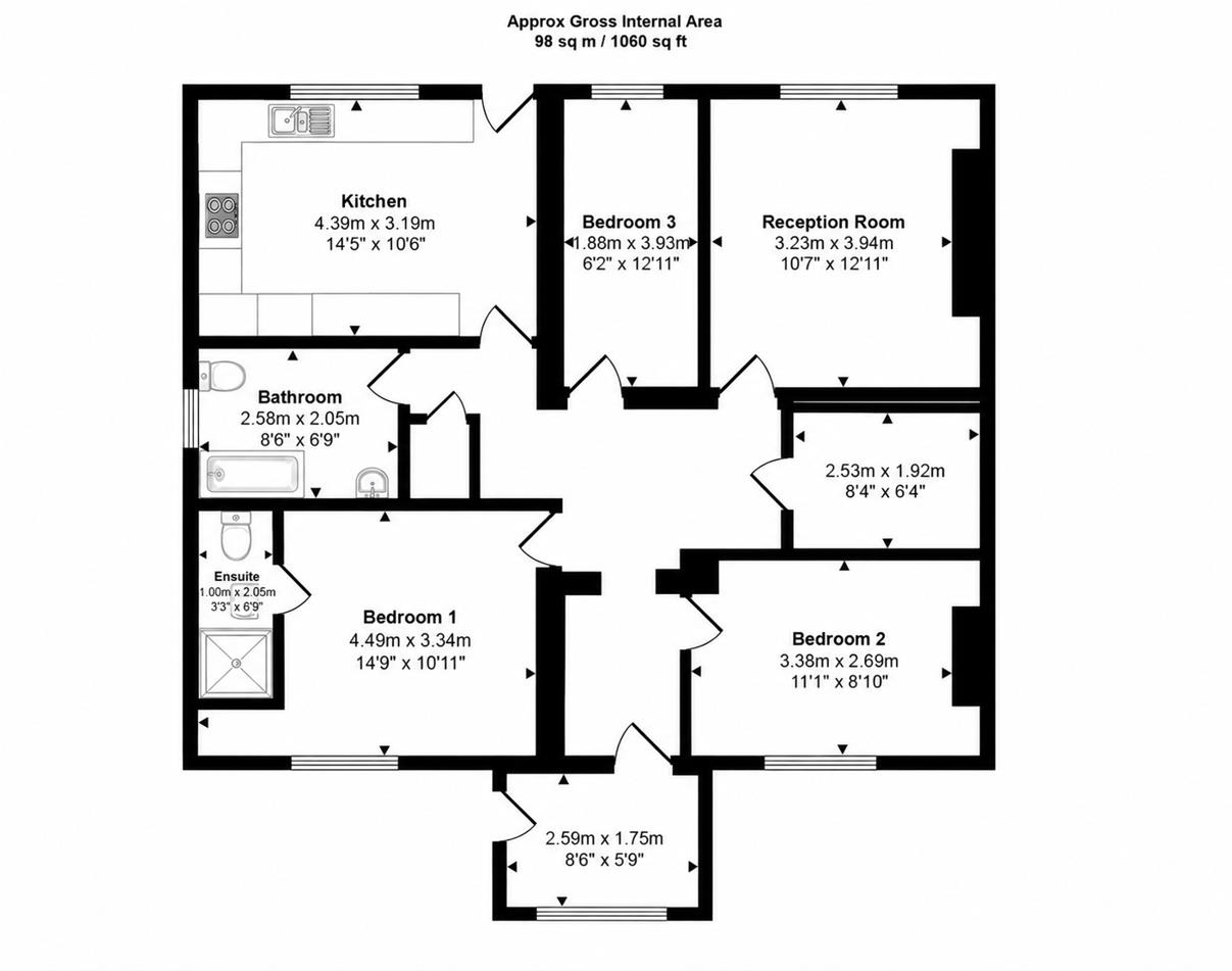 26A, King Edward's Road, London floorplan