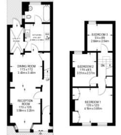 206, Mitcham Road,, Croydon floorplan
