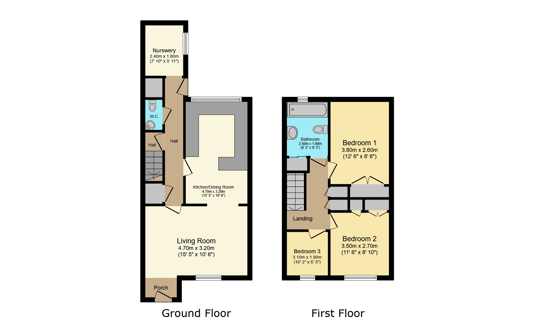9 Granary Close, Waddington, Lincolnshire floorplan