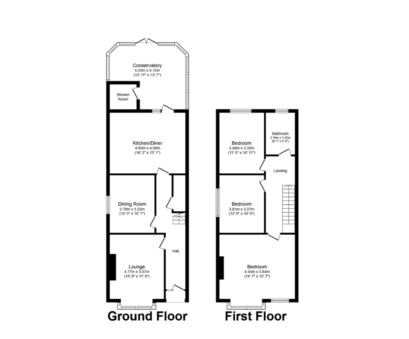 47, Highfield Crescent, Southampton floorplan