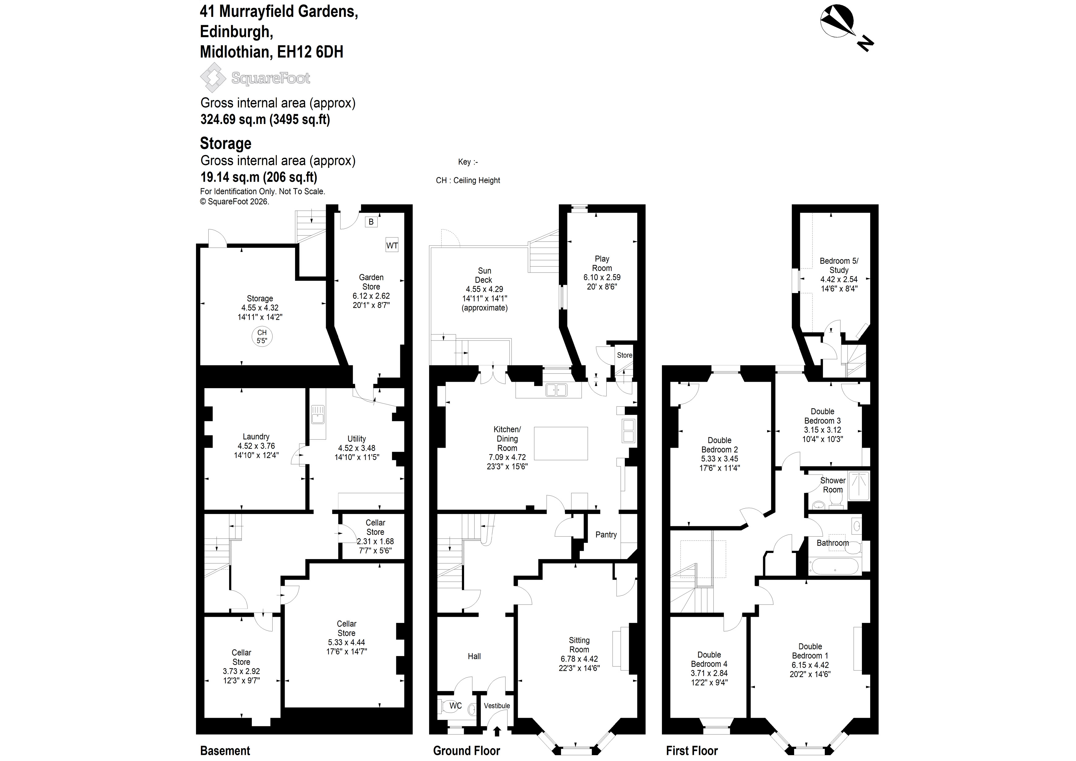 41, Murrayfield Gardens, Edinburgh floorplan