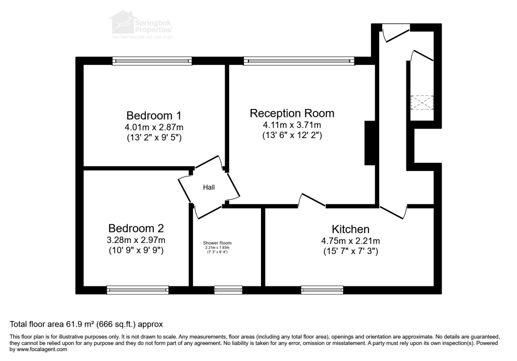 231 Westdale Court, Carlton, Nottingham floorplan