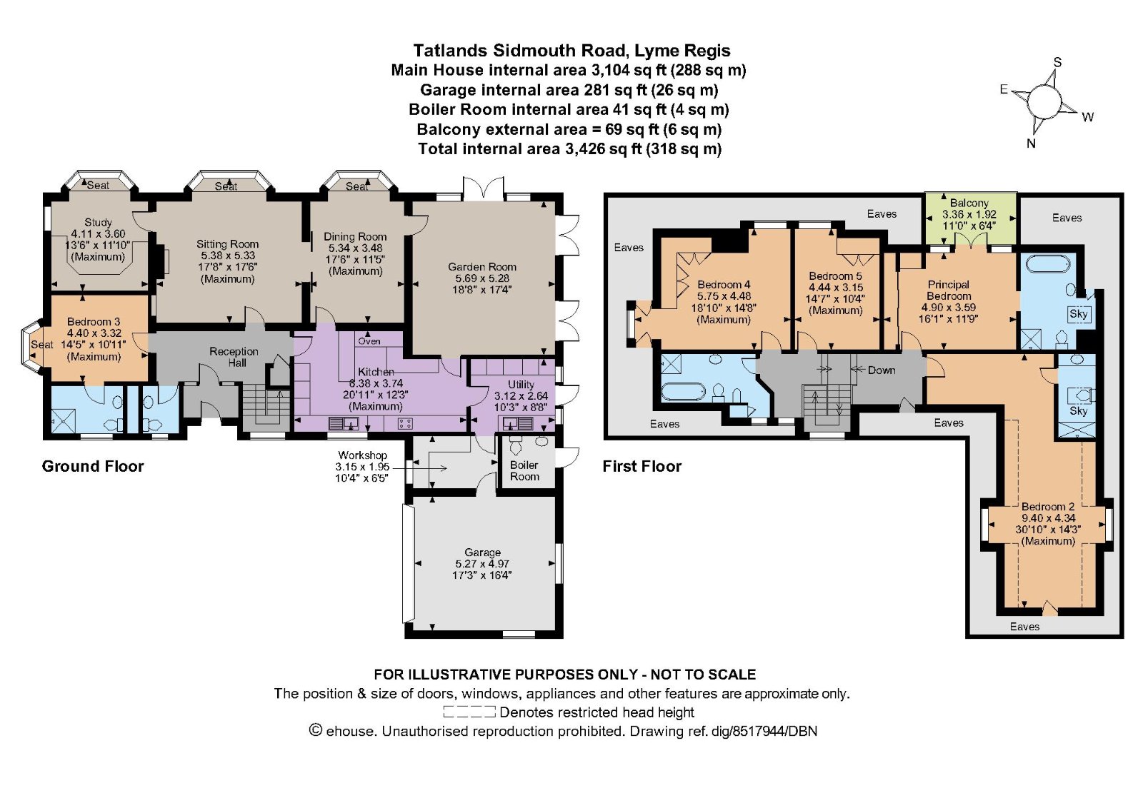 Tatlands,, Sidmouth Road, Dorset floorplan
