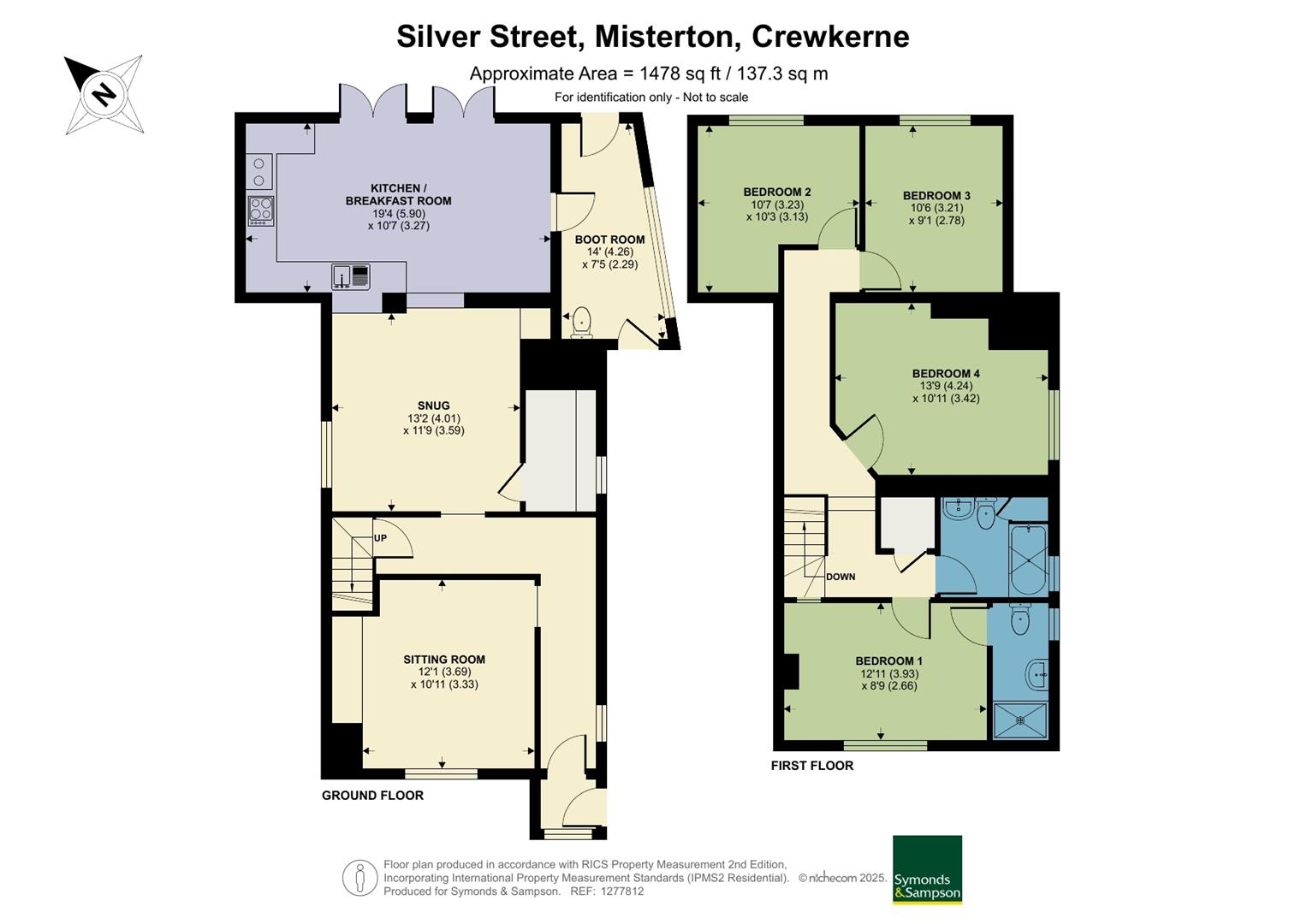 Brambly Hedge Cottage, Silver Street, Crewkerne floorplan