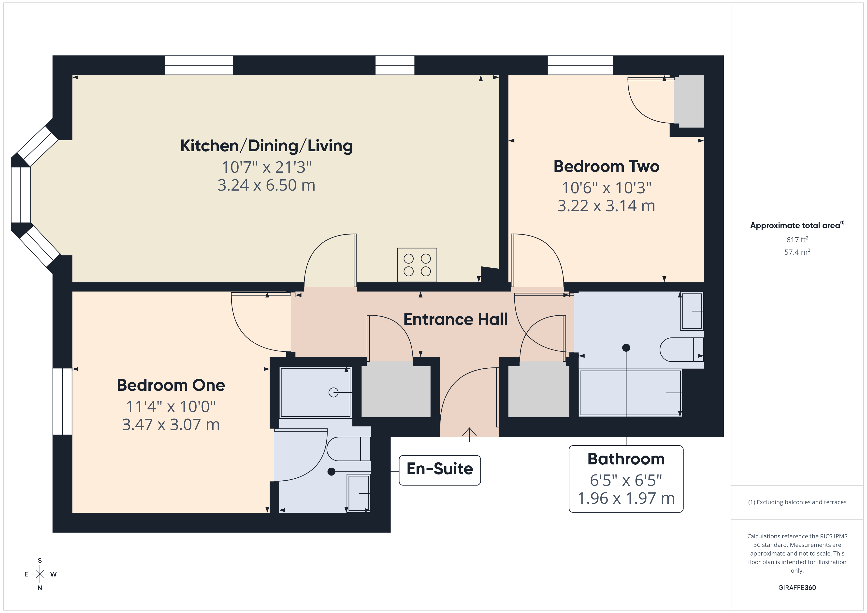 3, Apartment 3, Bridgwater floorplan