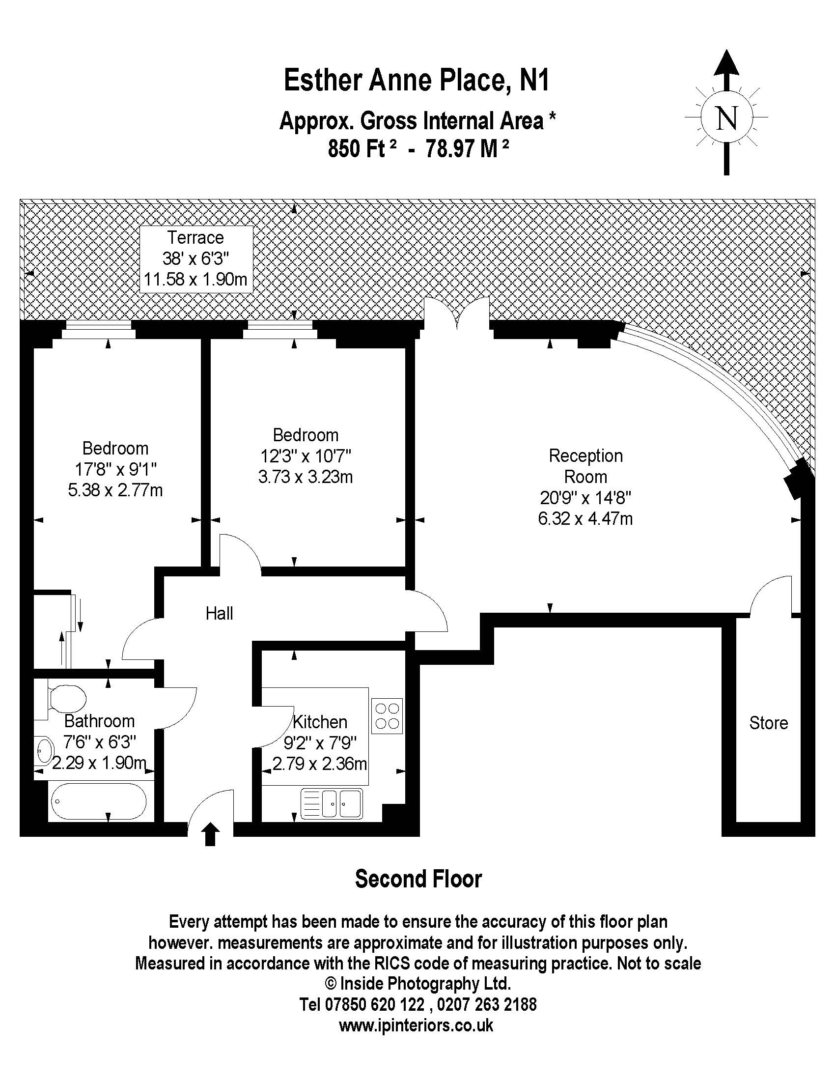 Esther Anne Place, London N1, 2 bedroom flat to rent 65234416
