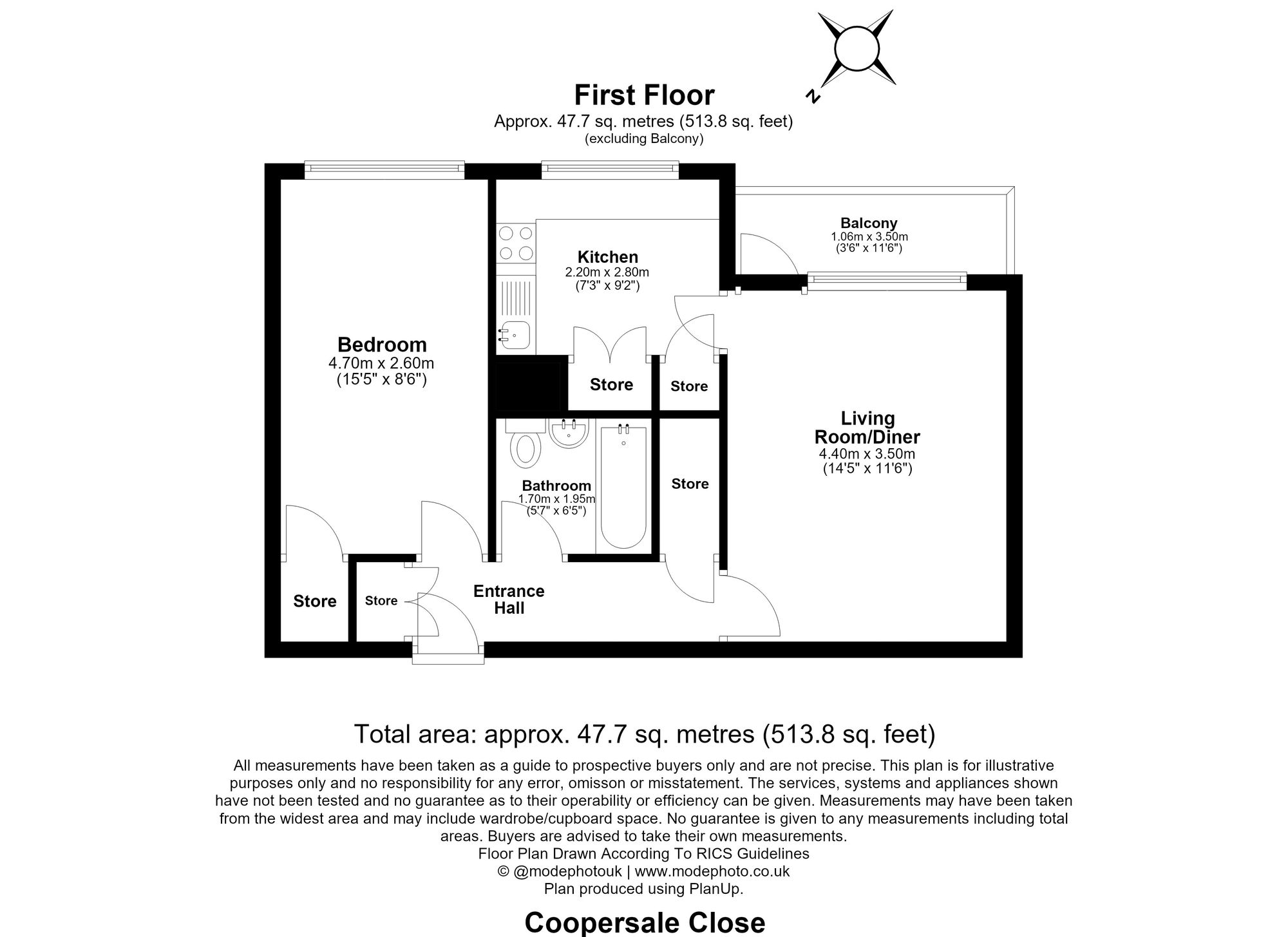 3 Coopersale Close, Woodford Green floorplan